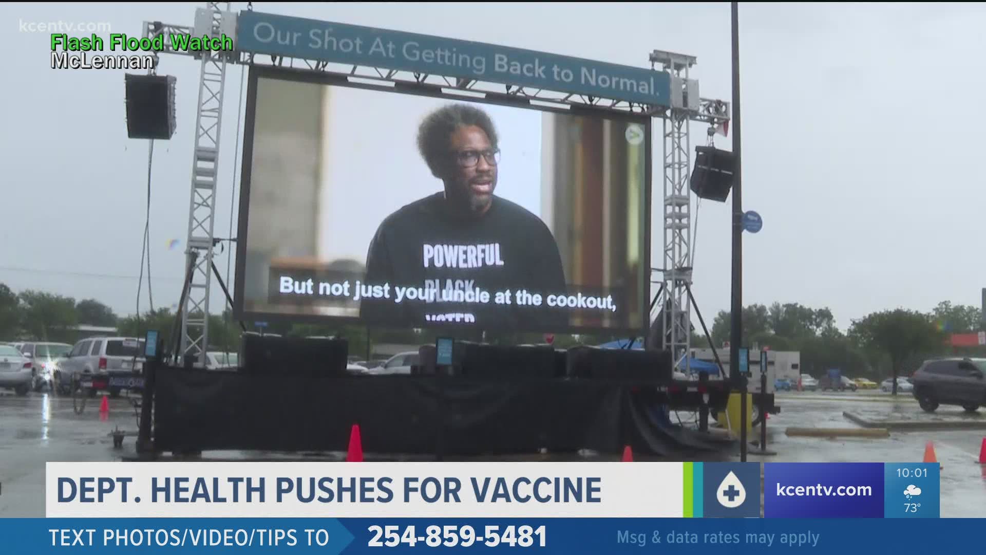 There was a pop-up event in Bellmead on Sunday to educate community members about the vaccine that included walk-in vaccinations.