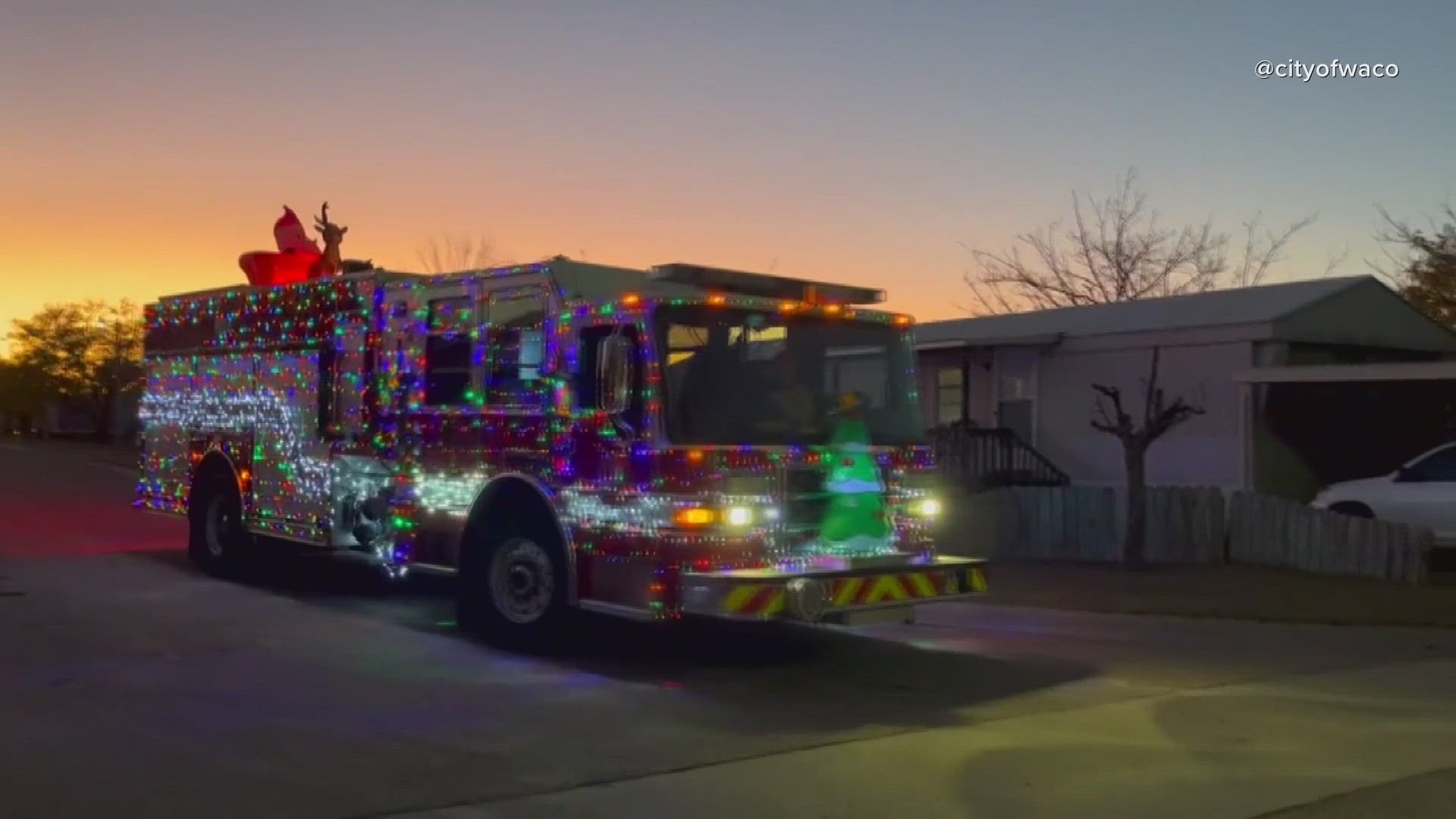 The truck will roll through neighborhoods every night through Dec. 22.