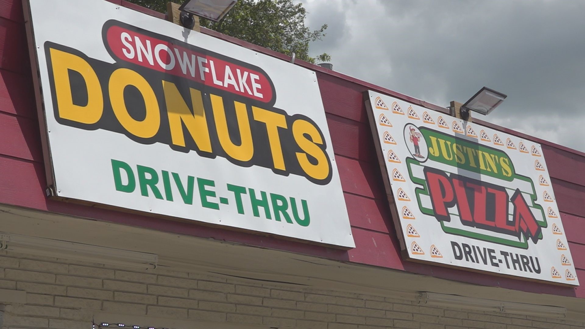 The owners offer different foods like donuts, kolaches, pizza and iced coffee.