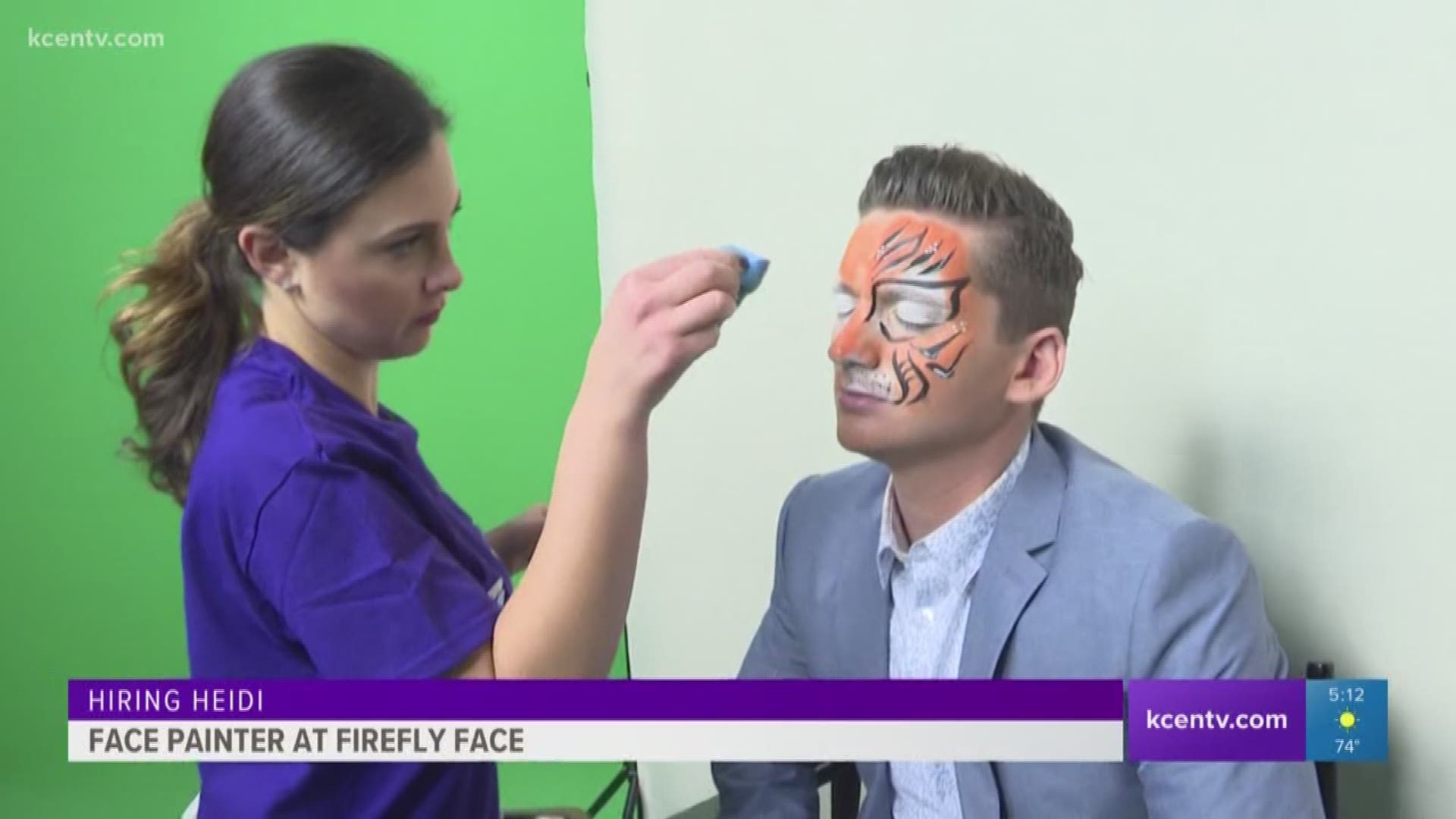 Texas Today anchor Heidi Alagha channeled her inner Picasso for this edition of Hiring Heidi. Her canvas was a familiar face.