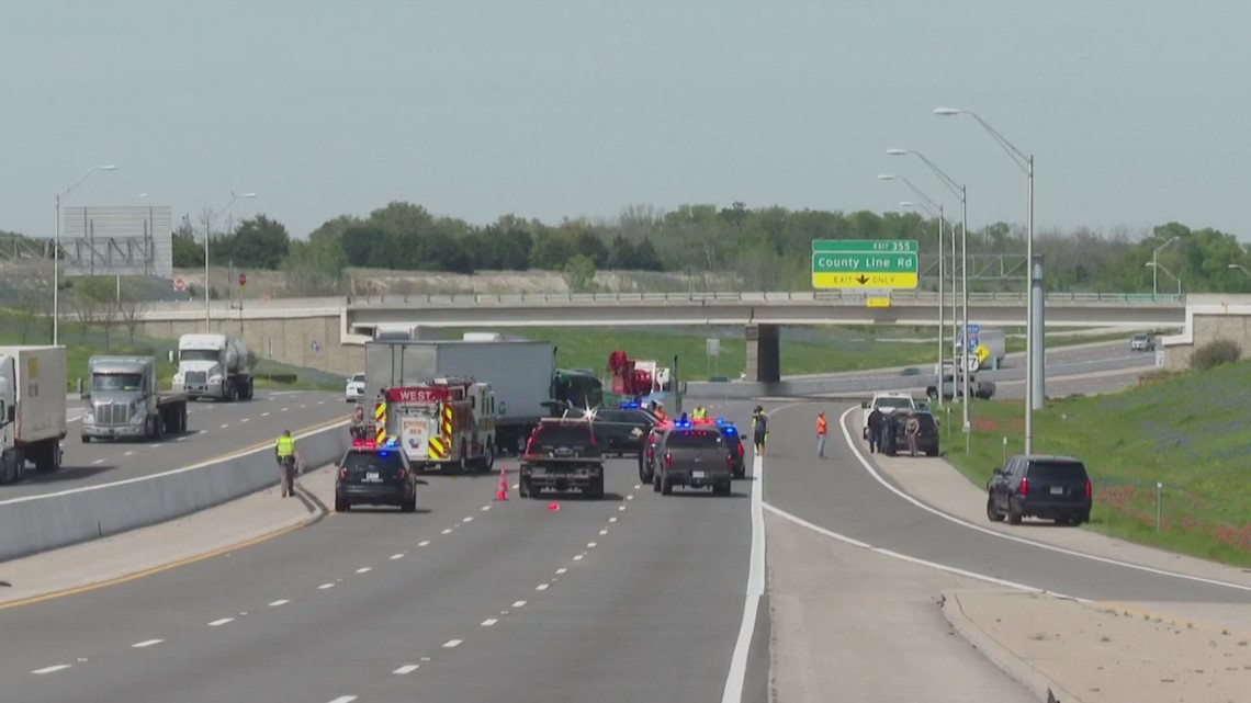 West firefighter hit by semi-truck on I-35, dies | kcentv.com