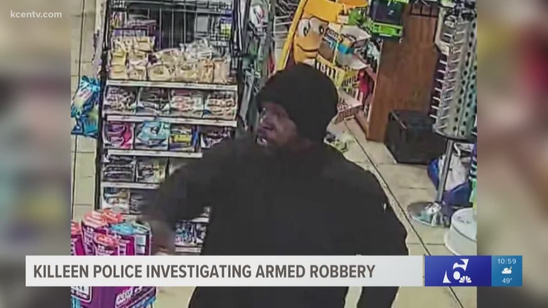 The suspect robbed a Shorty?s convenience store at gunpoint. He?s considered armed and dangerous.