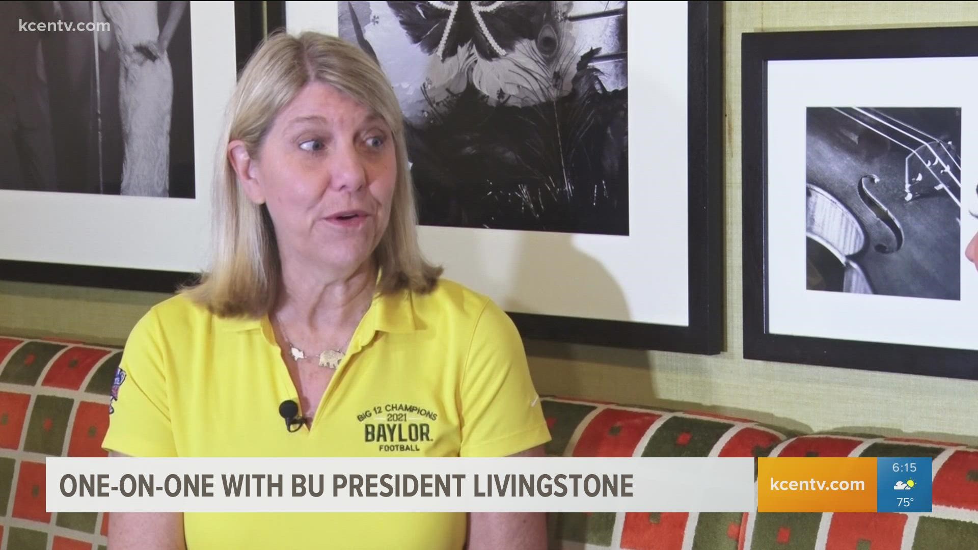 6 News Sports Niki Lattrulo sat down with Baylor President Linda Livingstone.