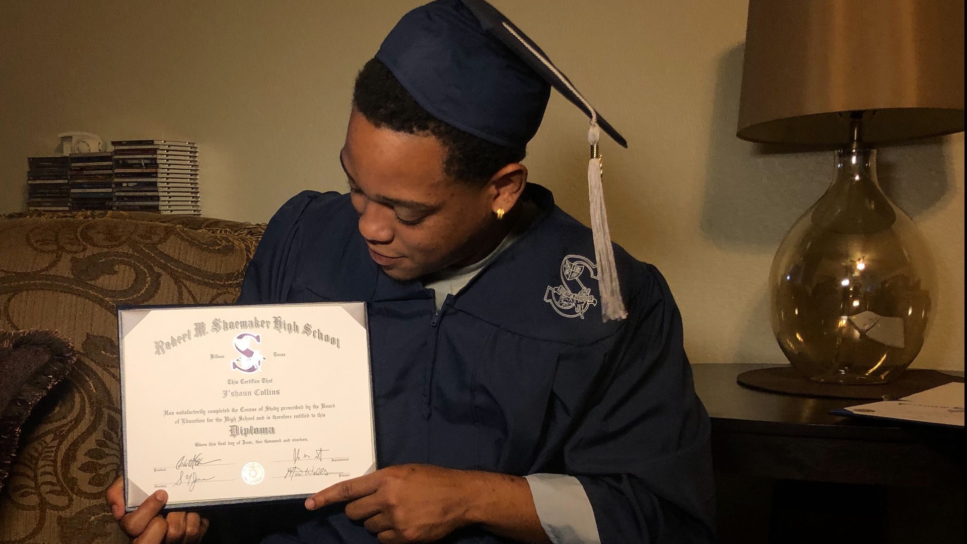 J'Shaun Collins traveled a rocky road to graduation, a path that took him six years longer than he wanted. However, thanks to the help of a new bill, he finally was able to walk across the stage.