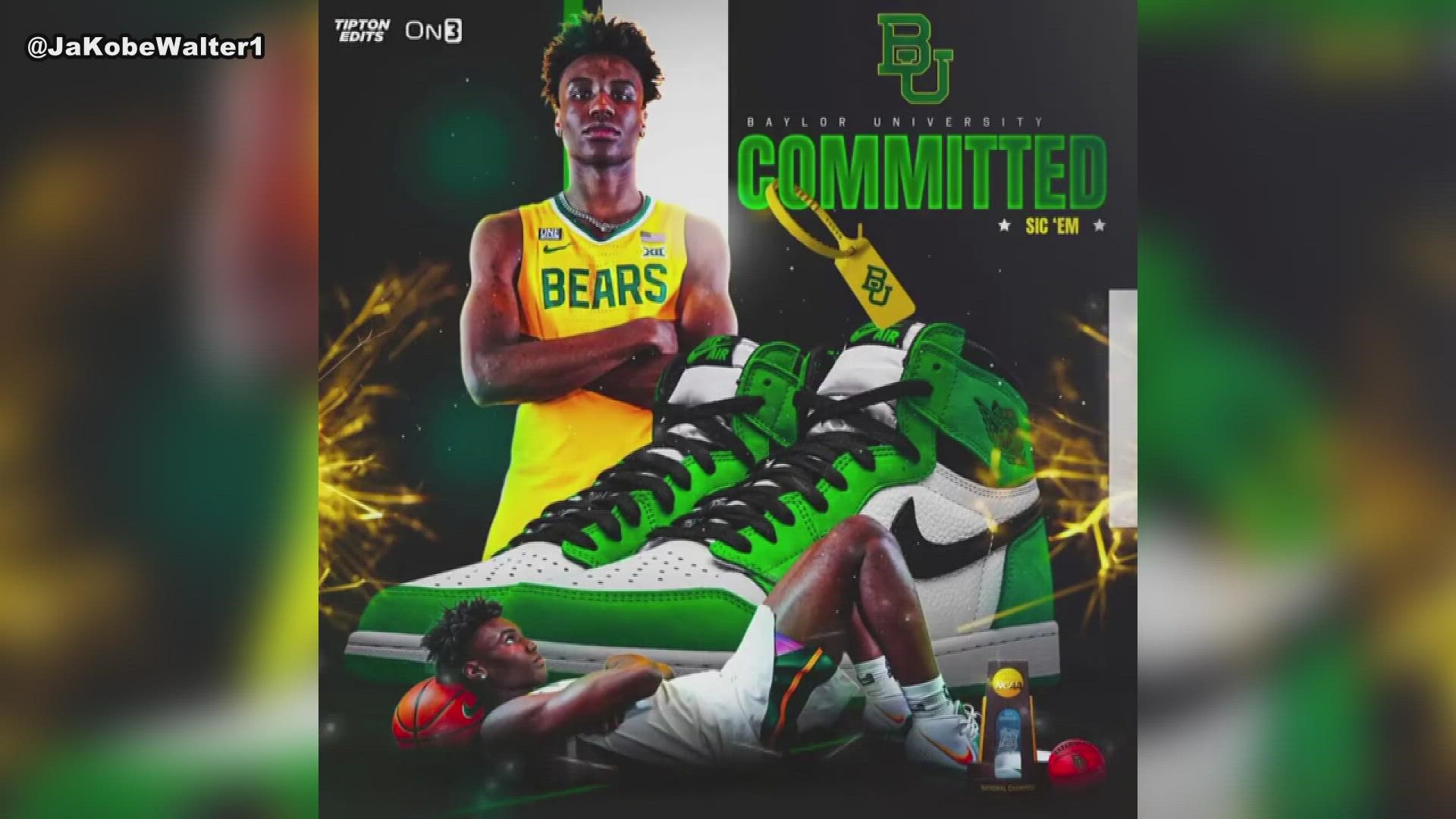 Ja'Kobe Walter has committed to Baylor over Texas, Auburn, and Alabama