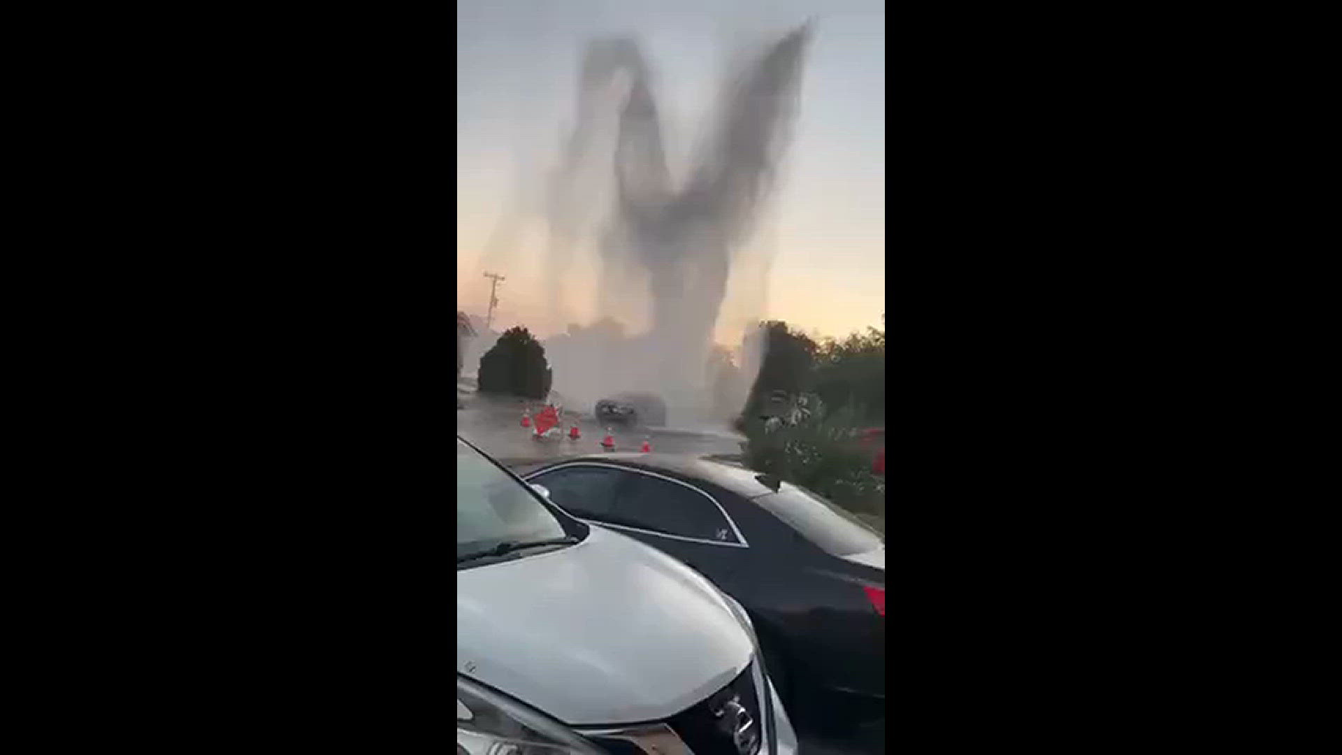 Water pipe break on Bluebonnet Drive.
Credit: Rosa Dockery