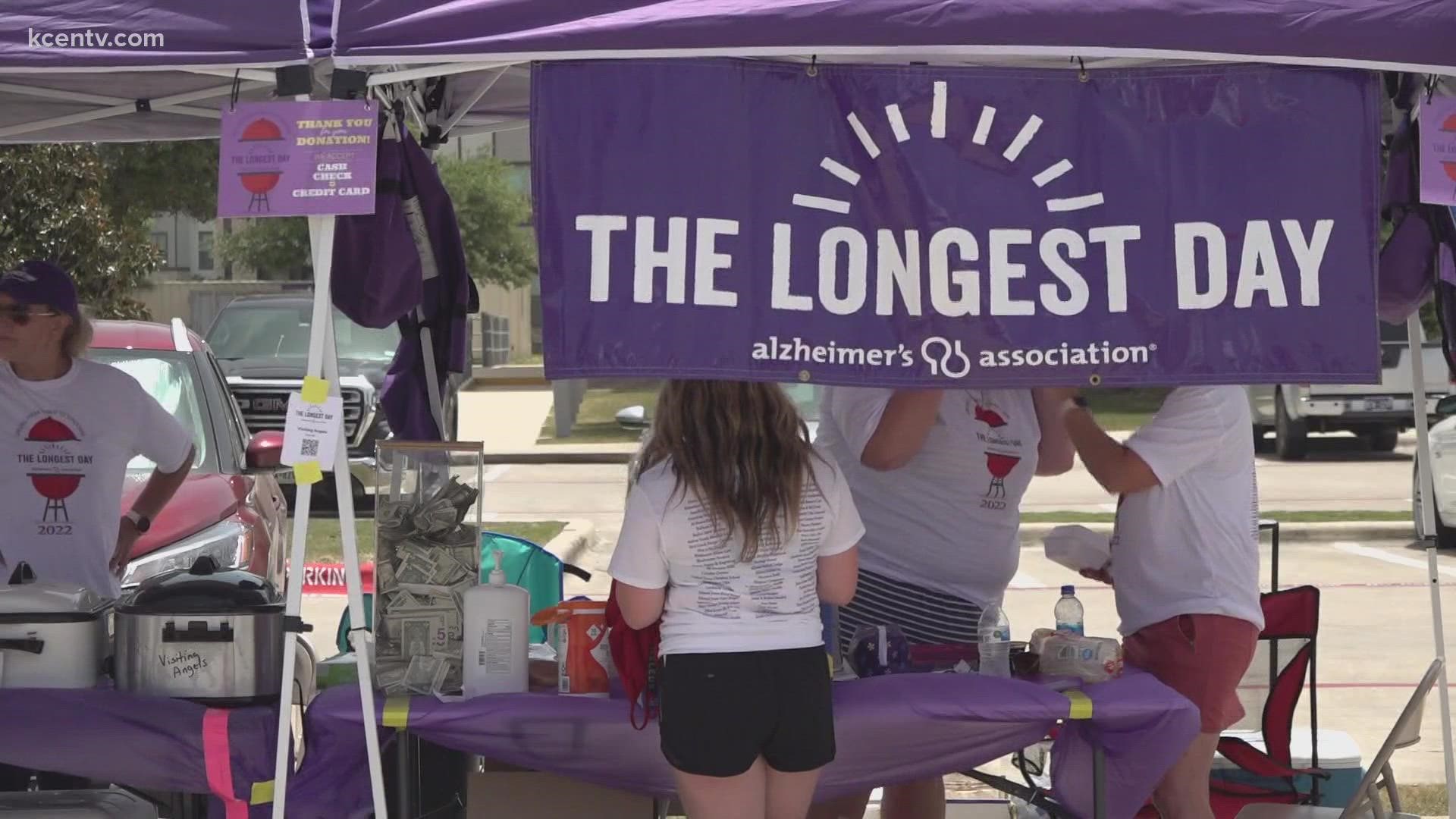 The Alzheimer's Angels held their annual cookout from sun up to sun down, in order to raise awareness for Alzheimer's. Donations go to the Alzheimer's Association.