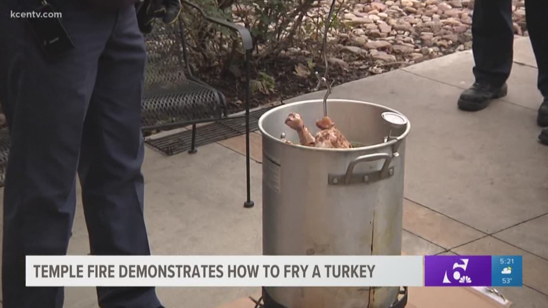 Thanksgiving is the number one day for house fires caused by cooking. Temple fire showed how to do the job safely before turkey day.