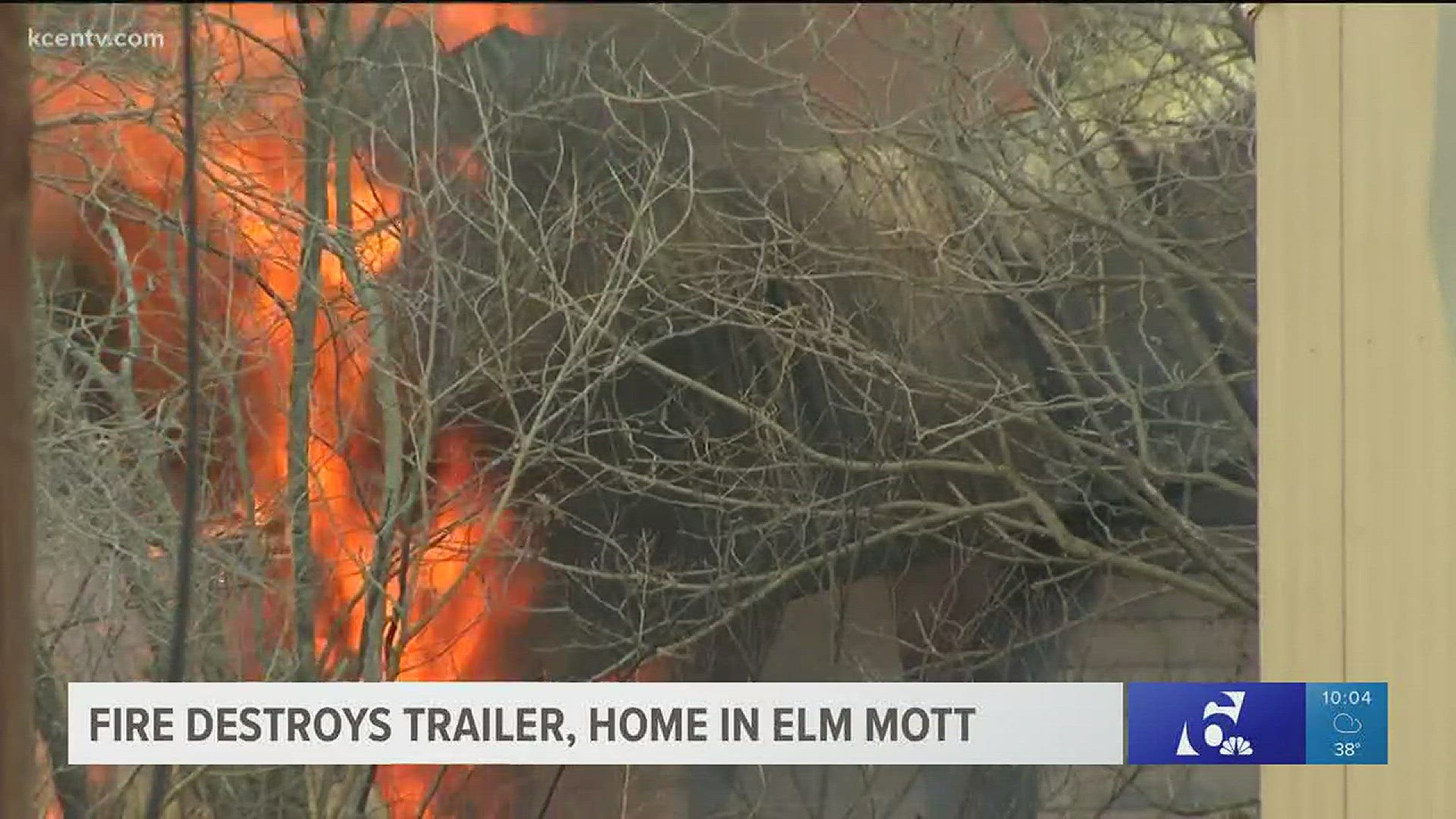 An investigation is underway after a fire destroyed an RV trailer and a home in Elm Mott.