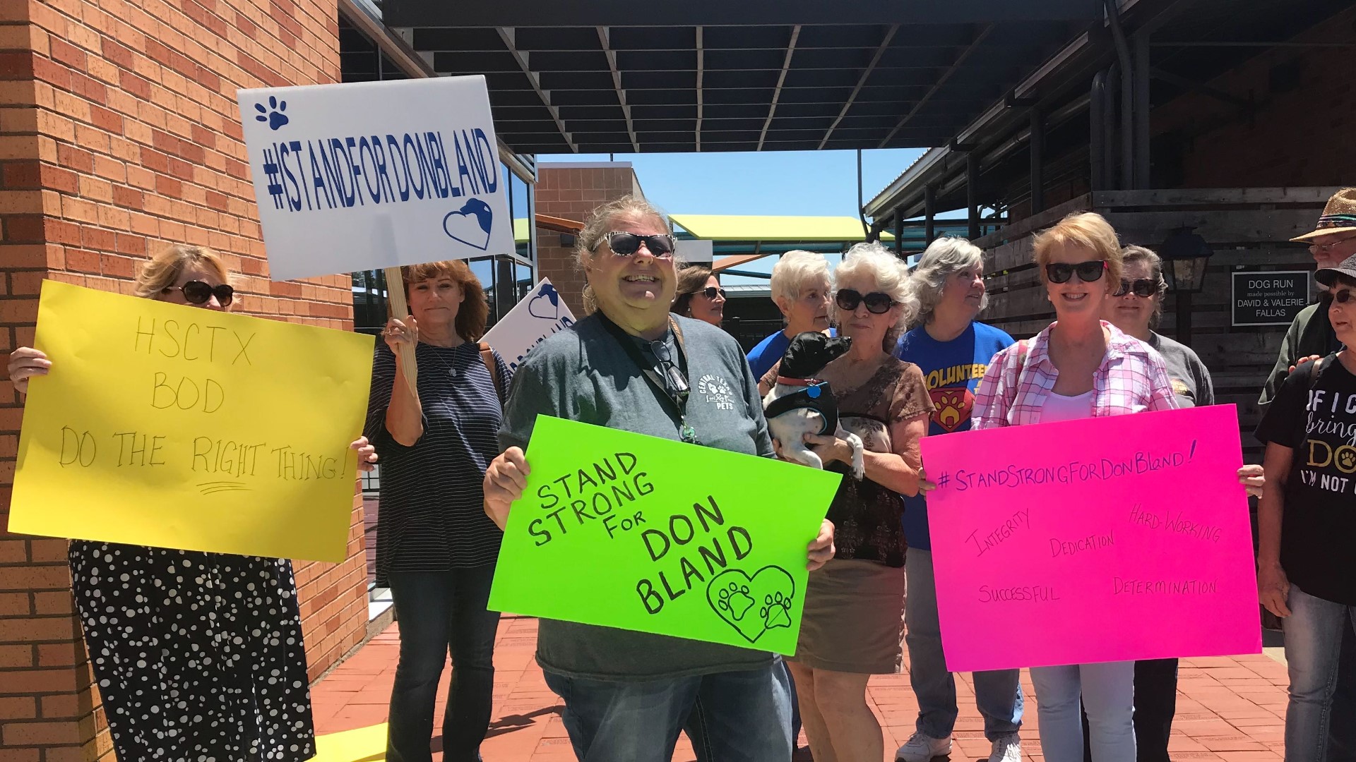 Don Bland will remain the Humane Society of Central Texas executive director after a special board meeting was held to determine whether he should have been fired.