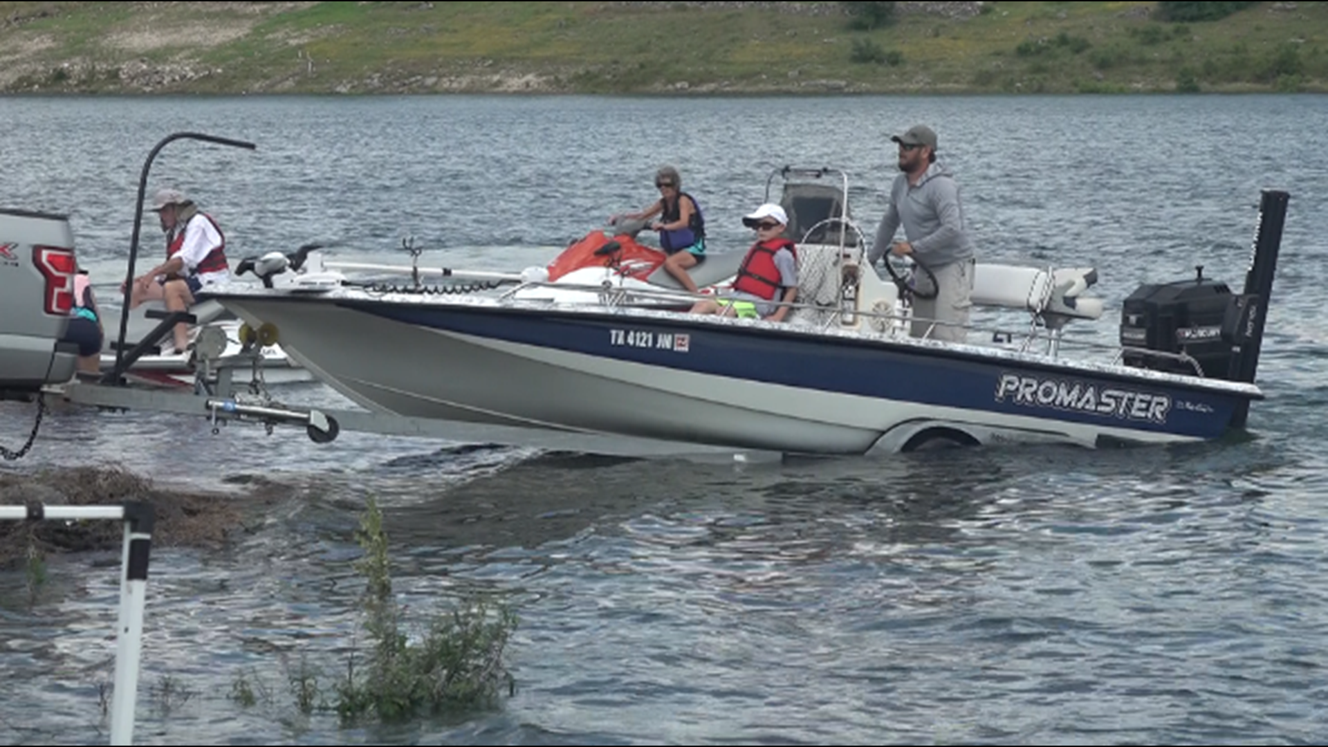 Belton Lake was eight feet above normal levels Sunday. Boat ramps are open, but most recreation spots remain closed.