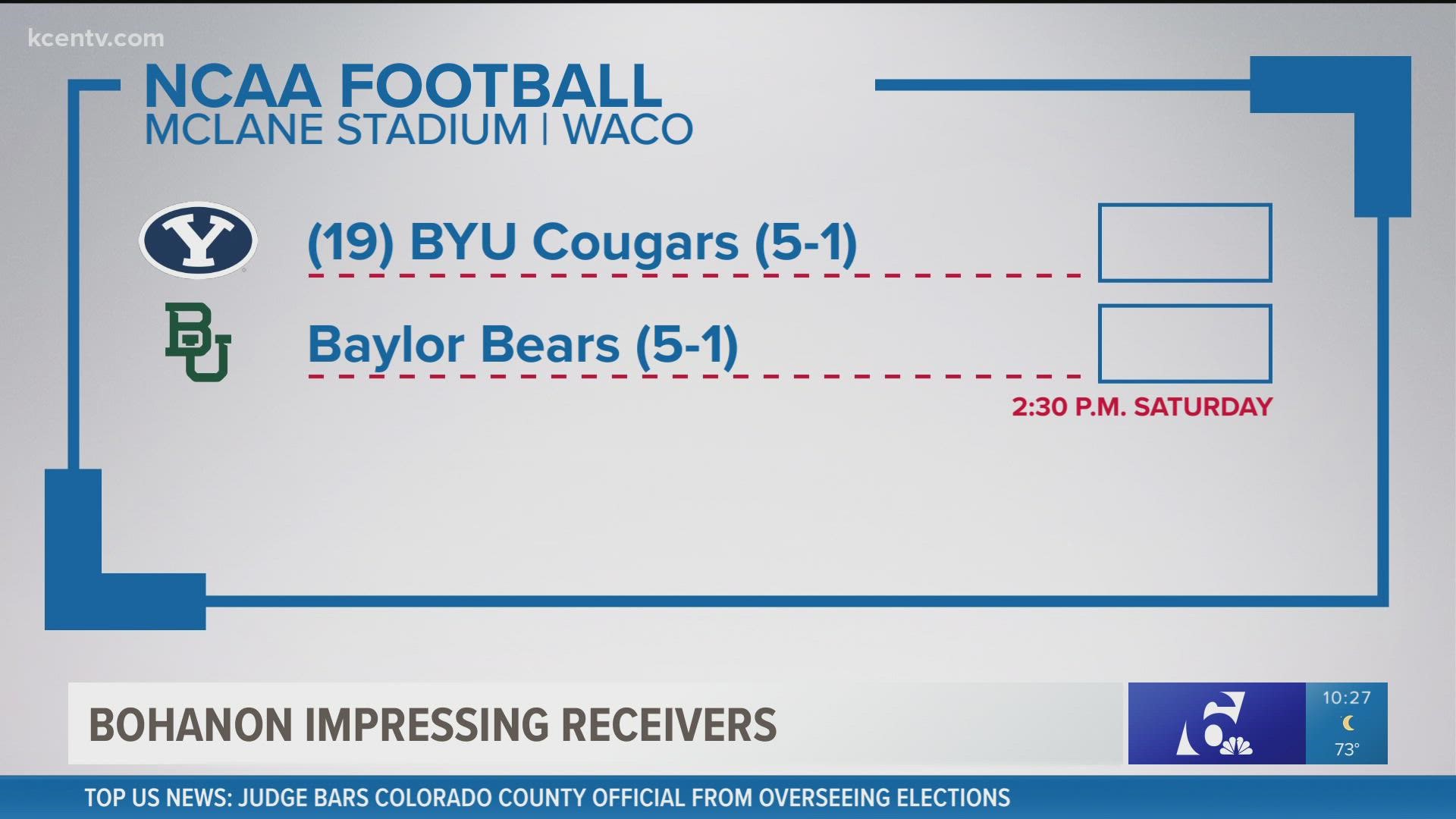 The Bears host BYU this Saturday.
