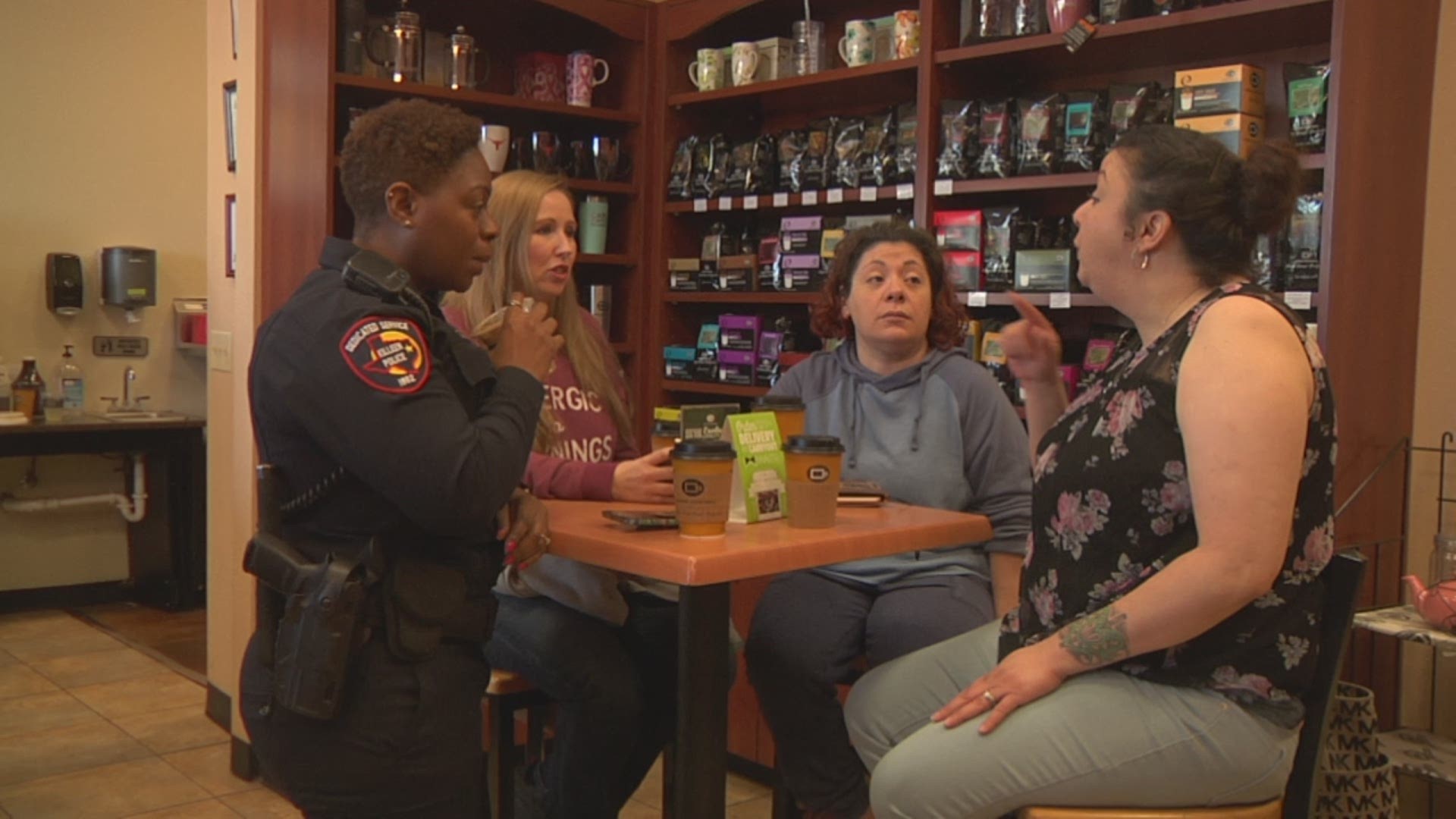 Dozens attend Killeen Coffee with a Cop event