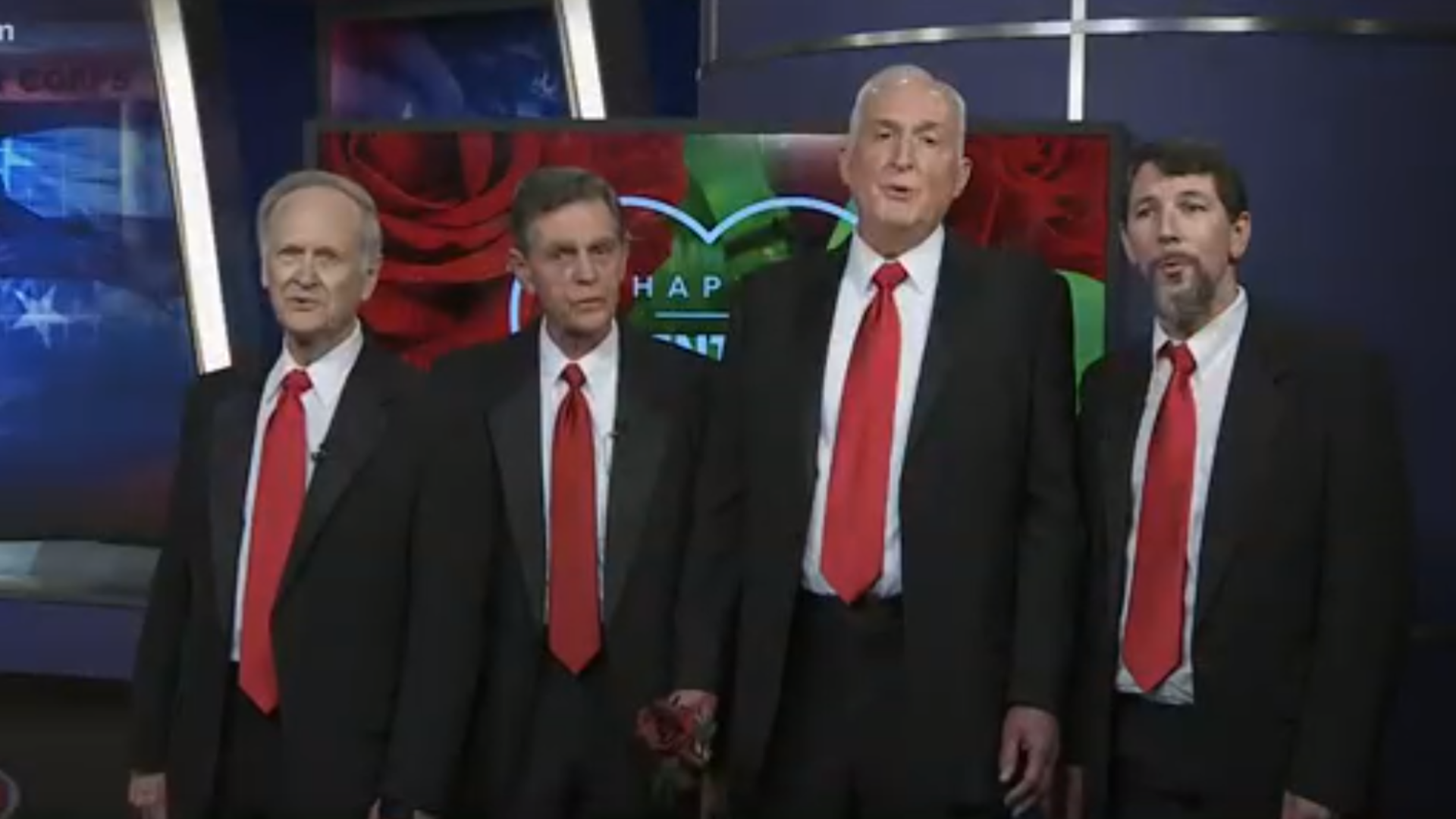 A part of the Barbershop Harmony Society, the Hmmm Quartet serenades everyone at 6 News.