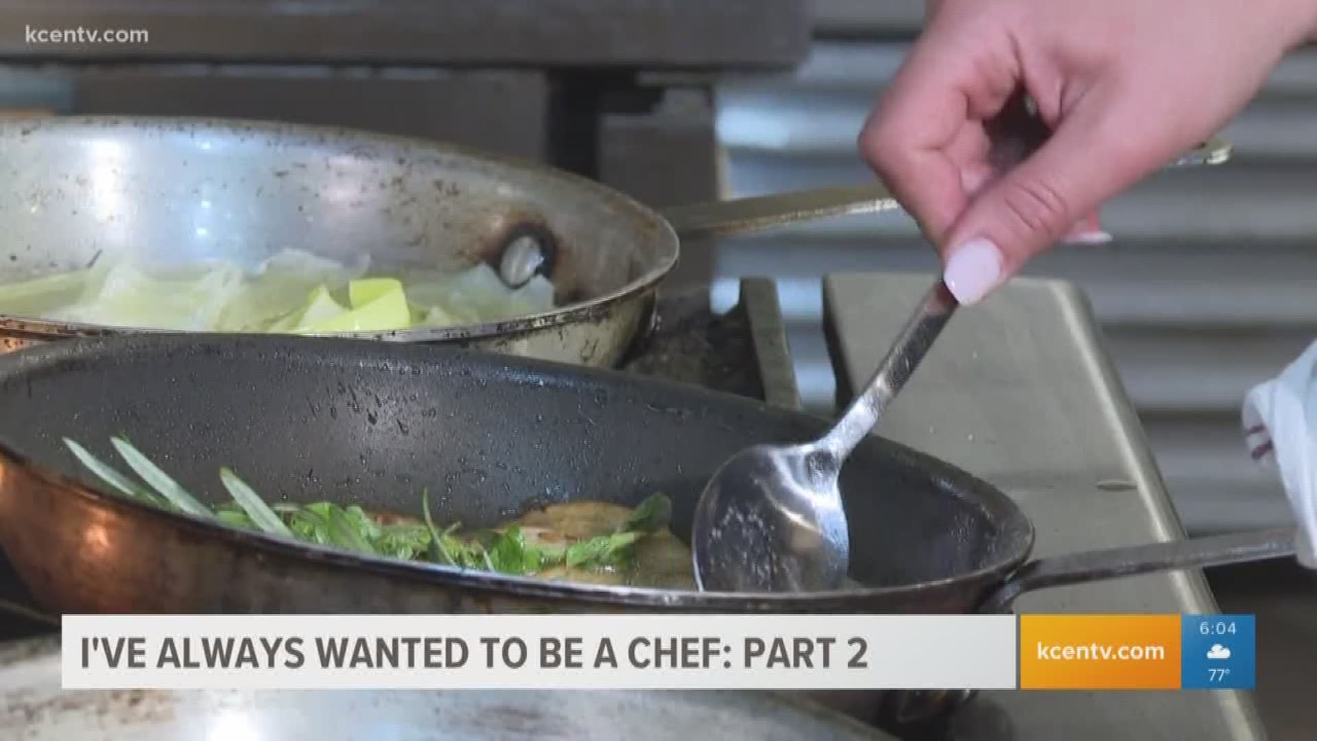 Morning anchor Heidi Alagha tried her hand in the kitchen.