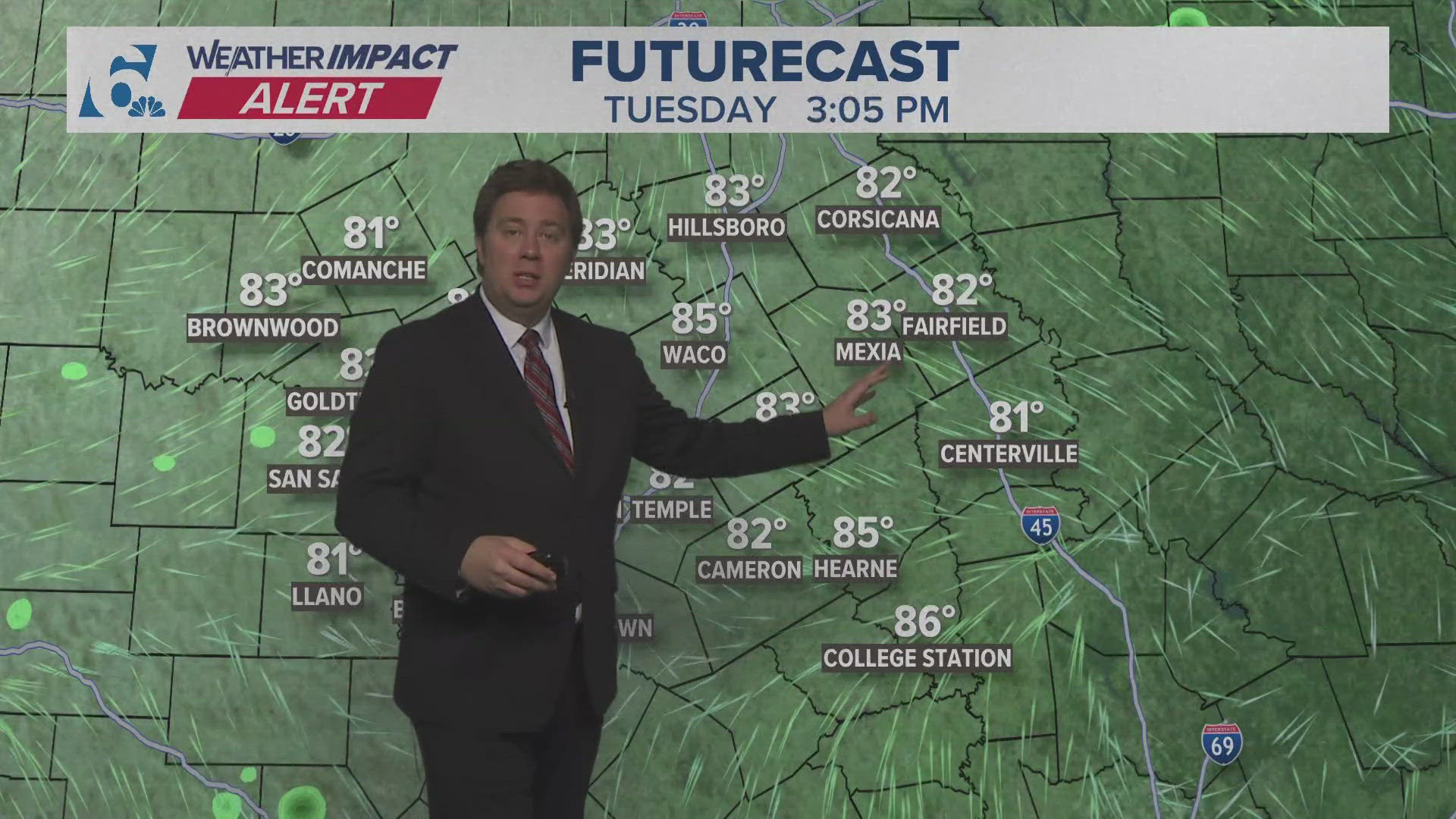 The weekend is expected to be cooler and cloudy.