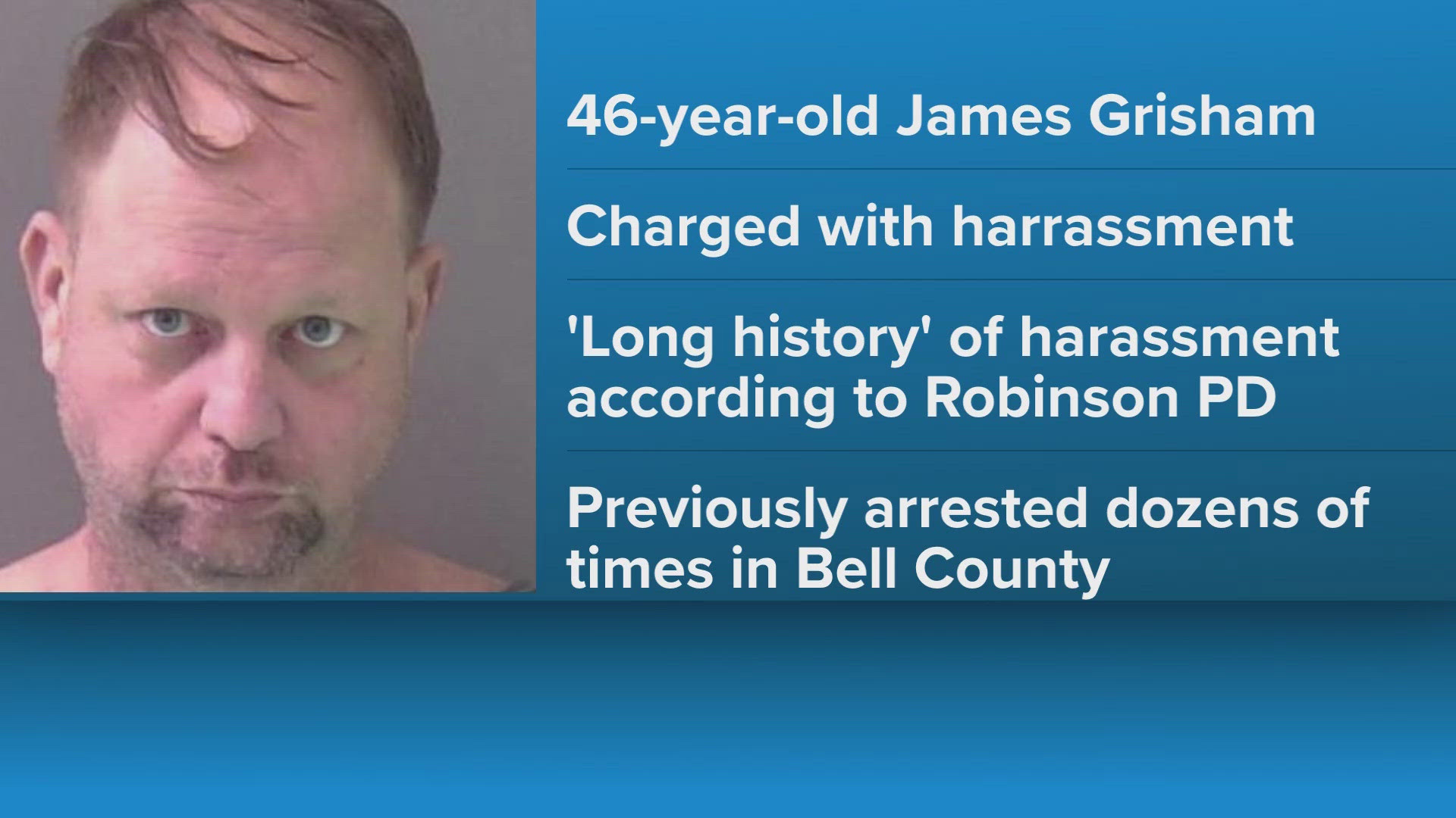 Central Texas man arrested for harassment in McLennan County | kcentv.com