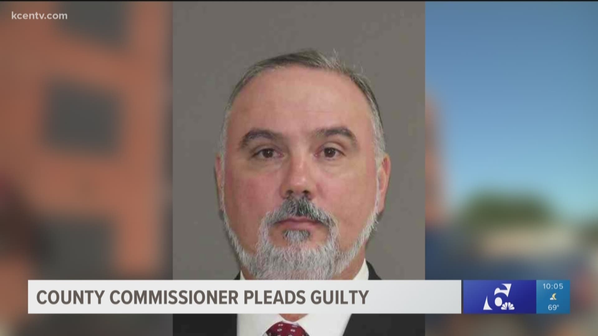 A Leon County Commissioner pleaded guilty to assault causing body injury after assaulting his wife in March.