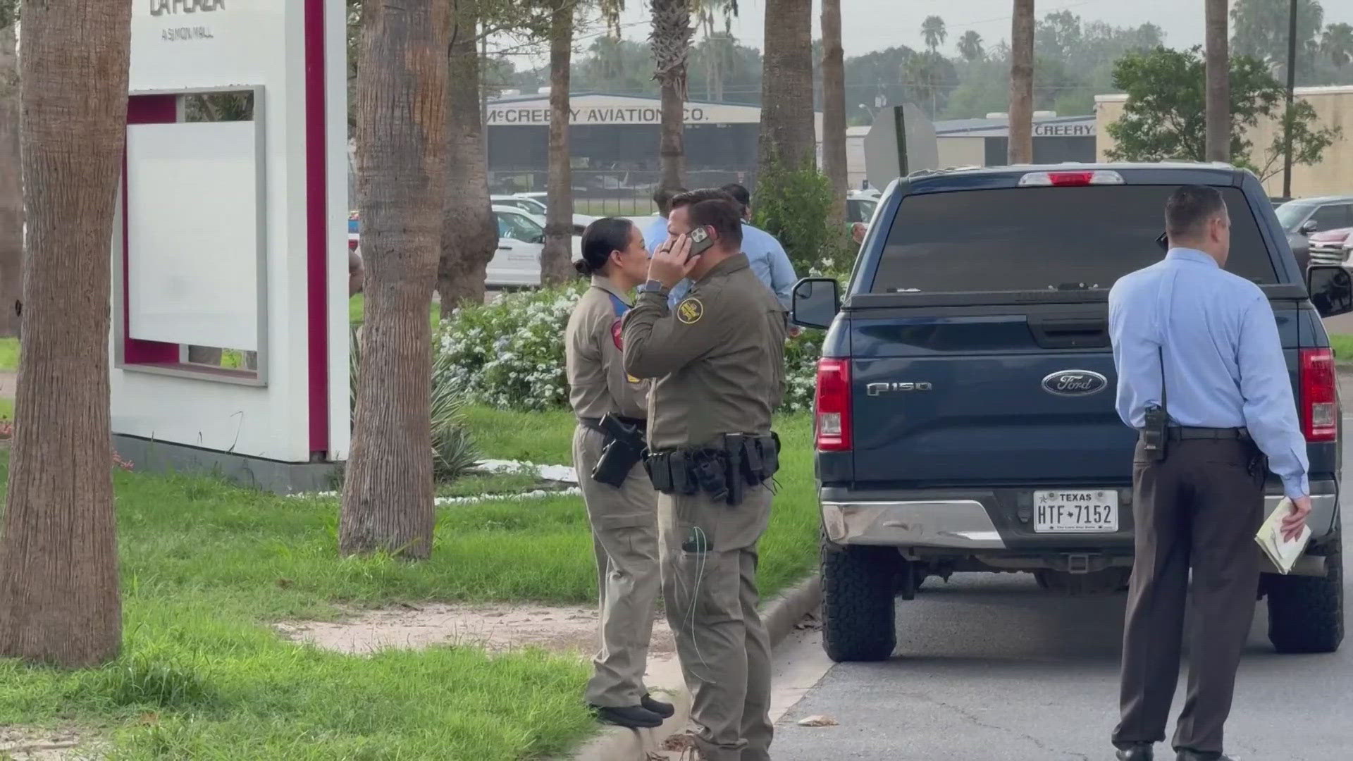 Officials said the suspect was armed with a rifle and wearing a utility vest when he opened fire on the facility early Monday morning.
