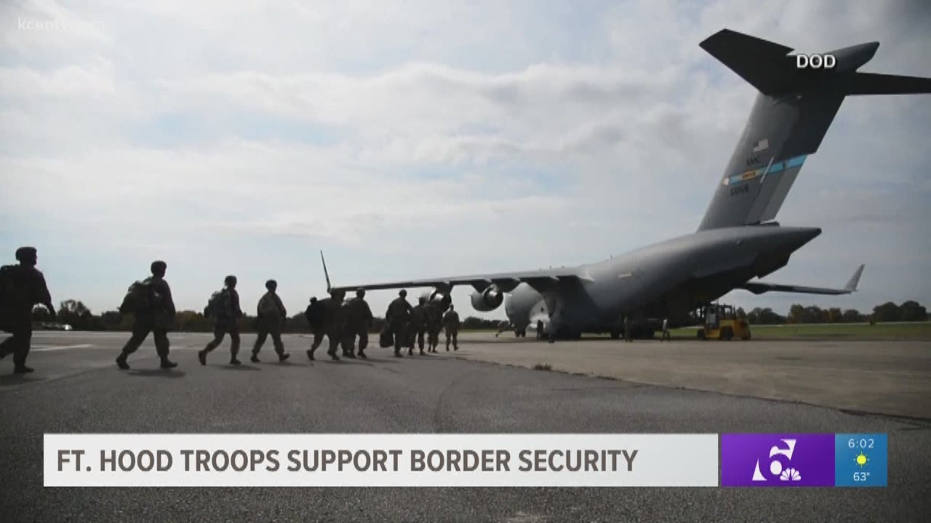 Troops from bases across the country will be supporting the Department of Homeland Security.
