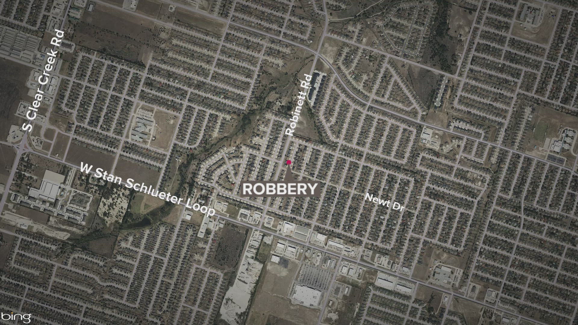 The robbery reportedly happened on May 10 at 4303 Deek Dr. around 4:43 p.m.