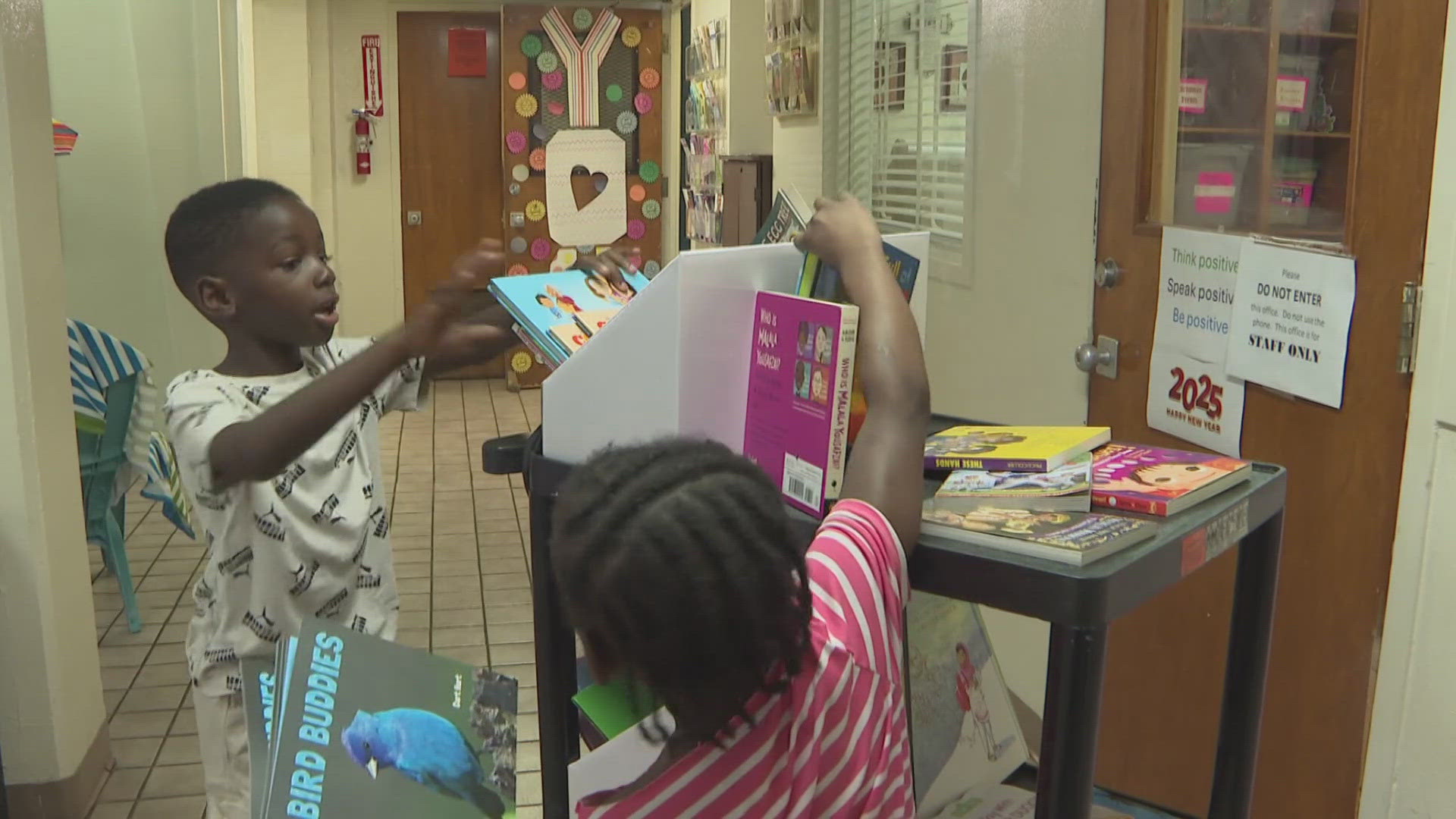 The mission is to get kids excited about reading again, getting a book in their hands and building their home library.