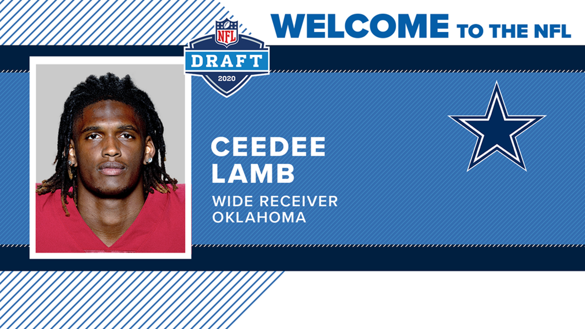 The Cowboys select CeeDee Lamb with 17th overall selection