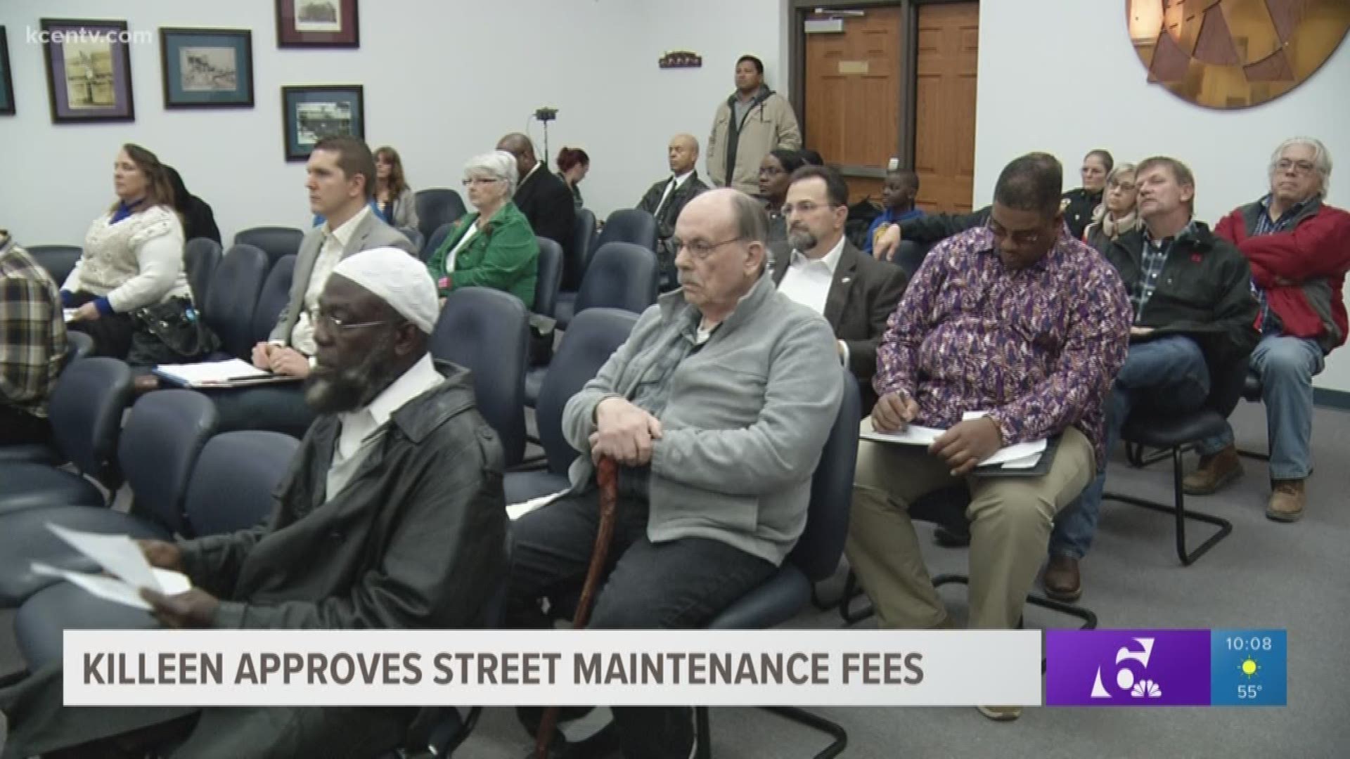 The council plans to collect the street maintenance fees starting in July 2019. It approved the ordinance with a 4 to 3 vote.