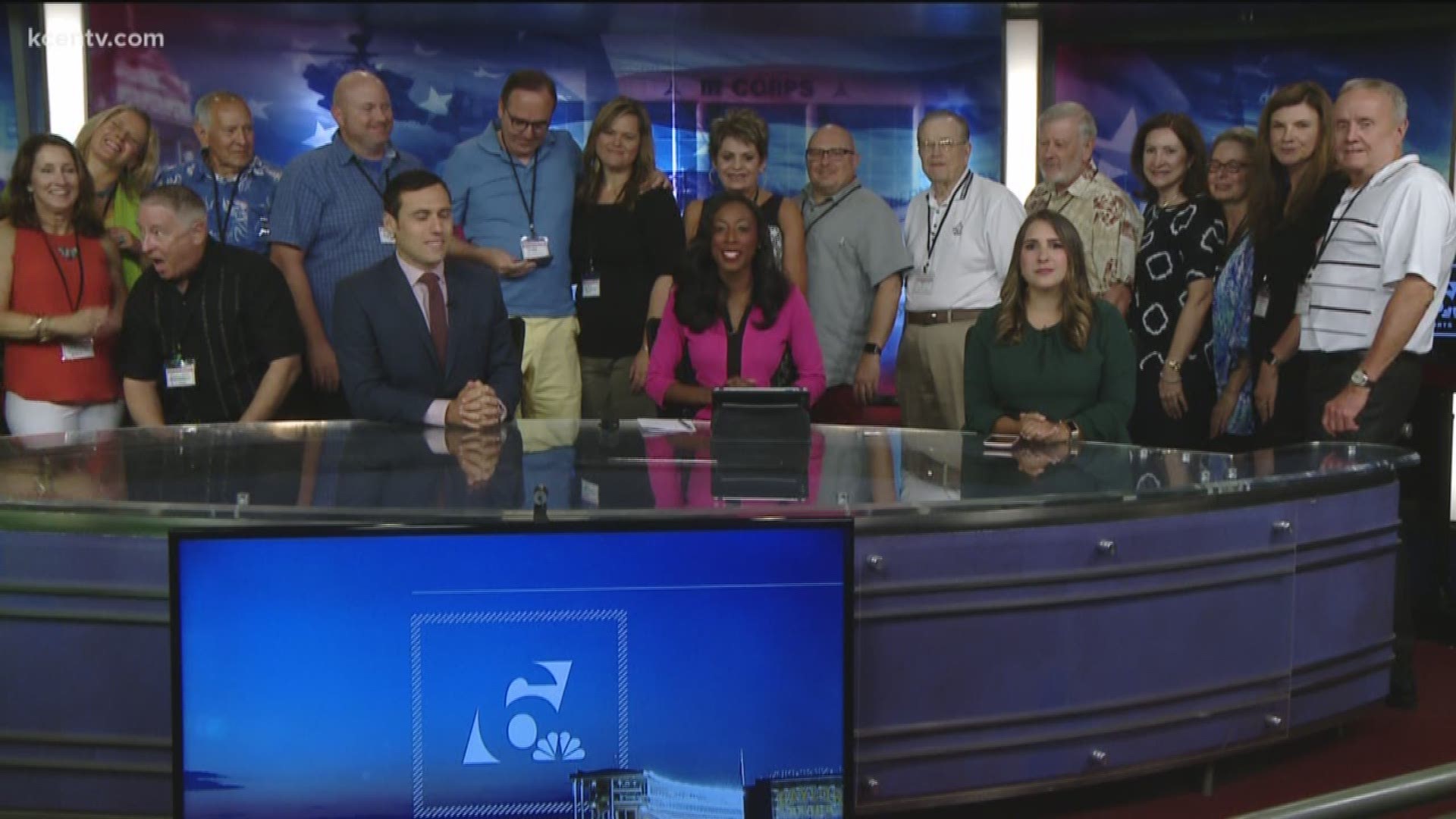KCEN alum visit the station