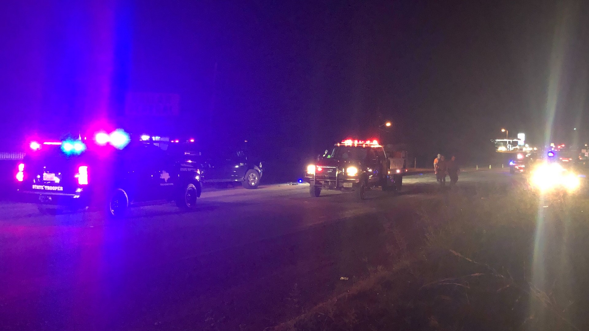 Woman injured after car hit by 2 semi-trucks in Rogers | kcentv.com