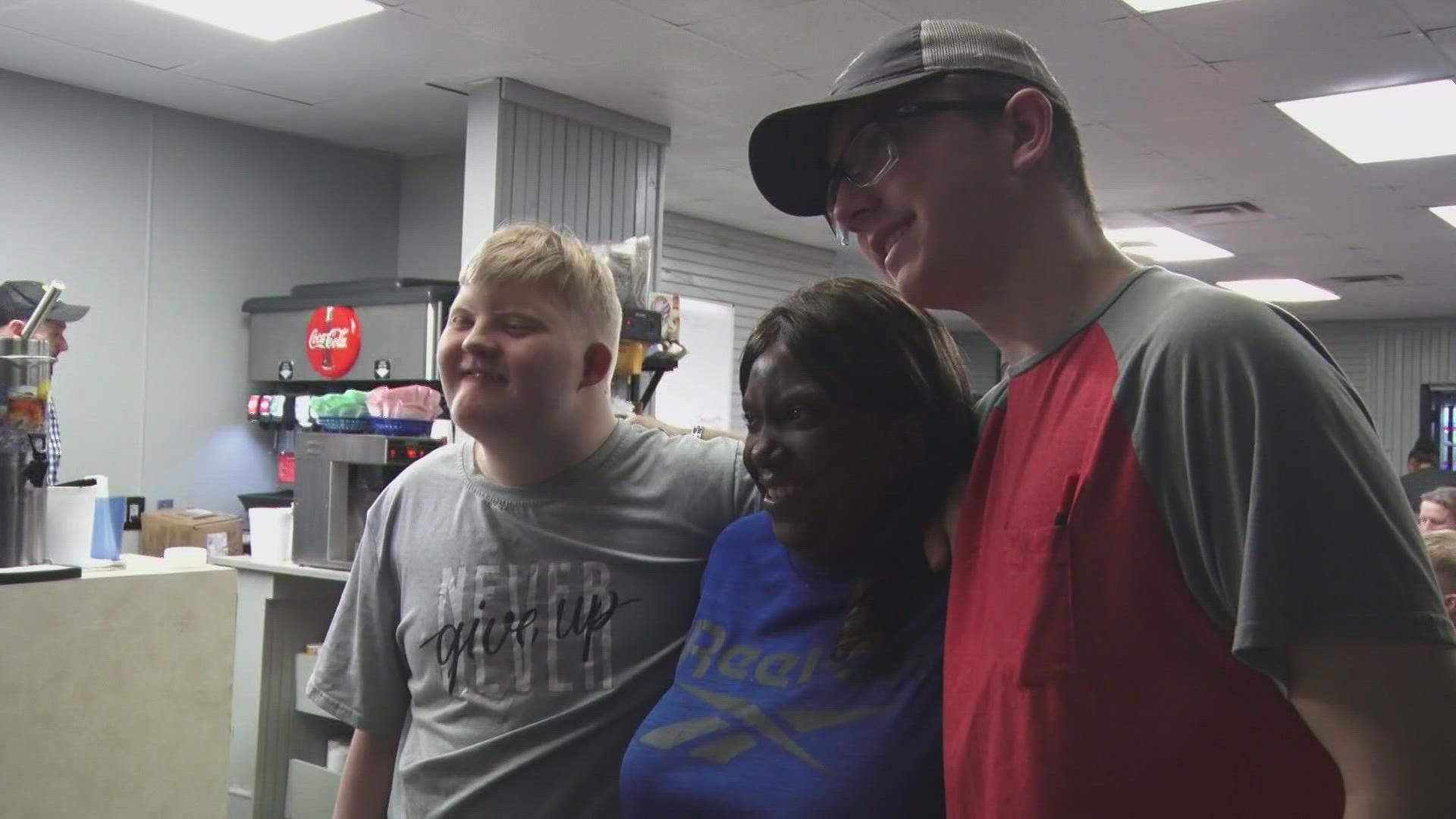 Saturday morning, individuals with disabilities were able to wait on tables, serve up pancakes and mingle with customers.