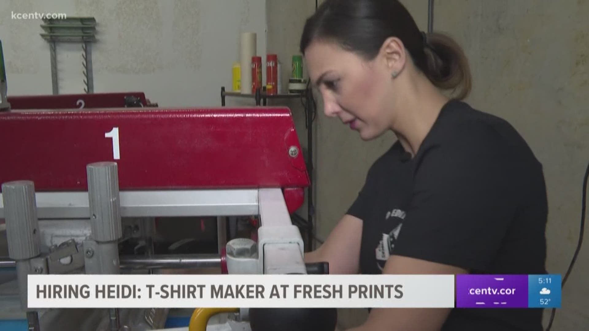 Texas Today anchor made her own custom T-shirts in this edition of Hiring Heidi.