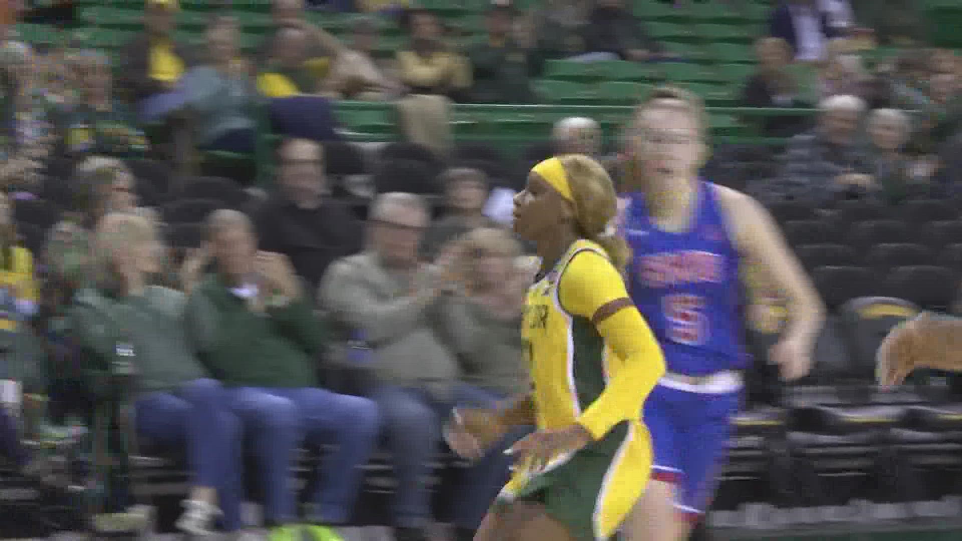 The 17th-ranked Bears spoiled Toyelle Wilson’s return to Waco.