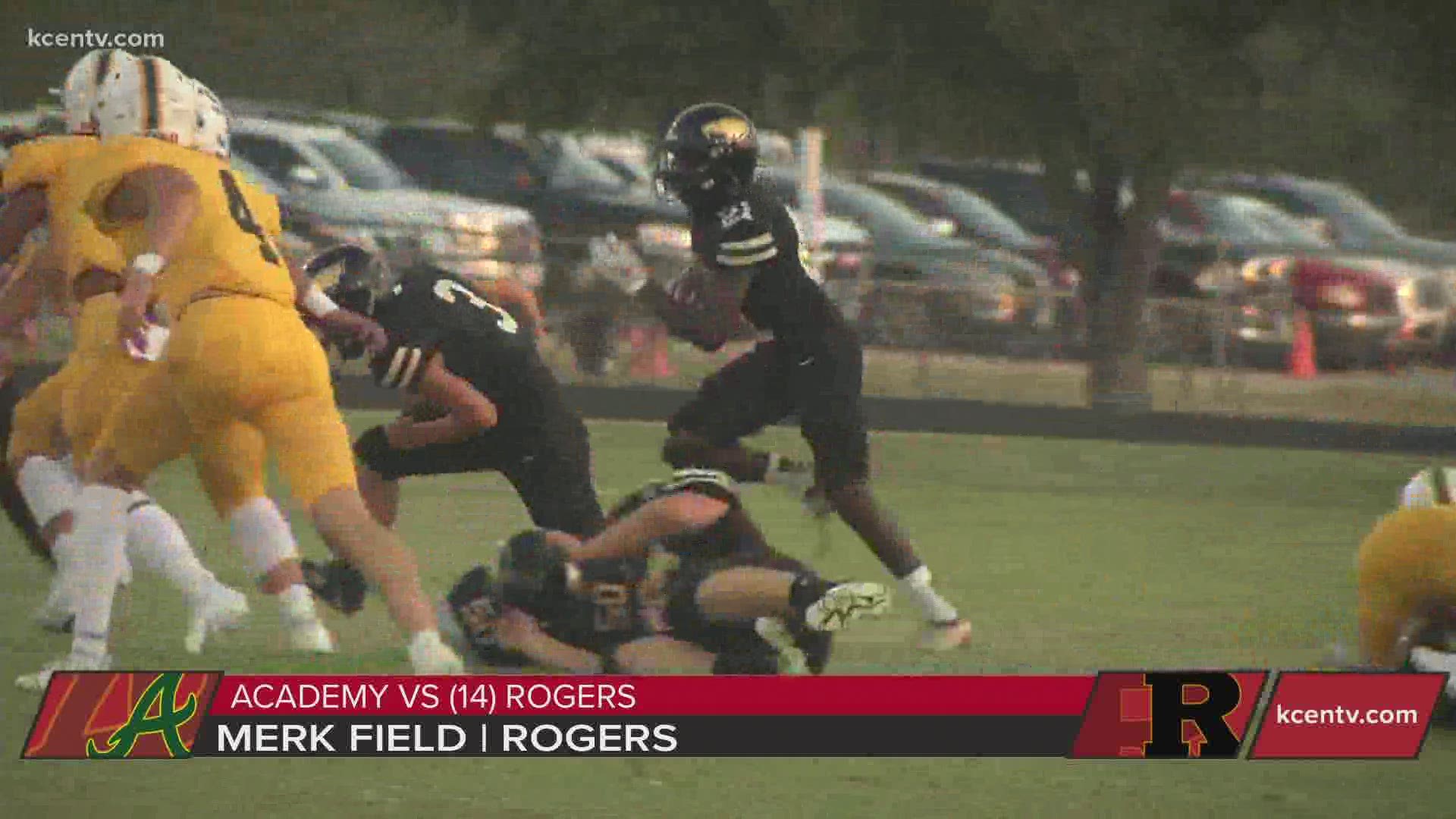 Academy knocks off Rogers 20-15