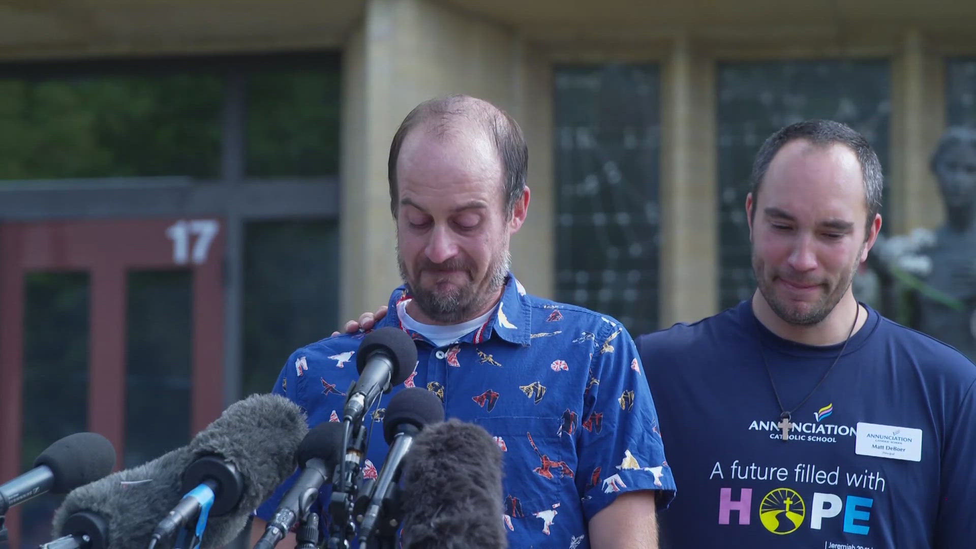 Father of 8-year-old Fletcher Merkel speaks out after losing his son in the Annunciation Catholic School shooting. 