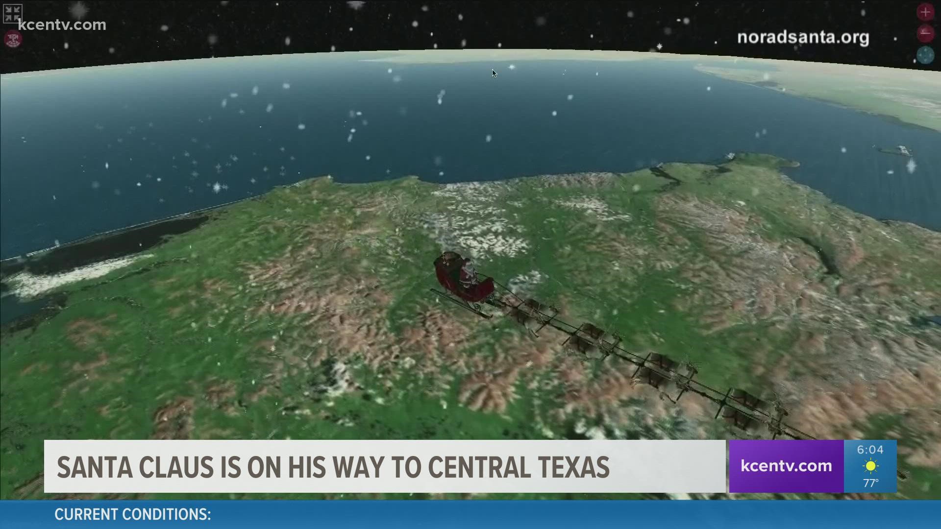 Check out where Santa is on our KCEN front page as NORAD helps us track the jolly old Saint Nick!