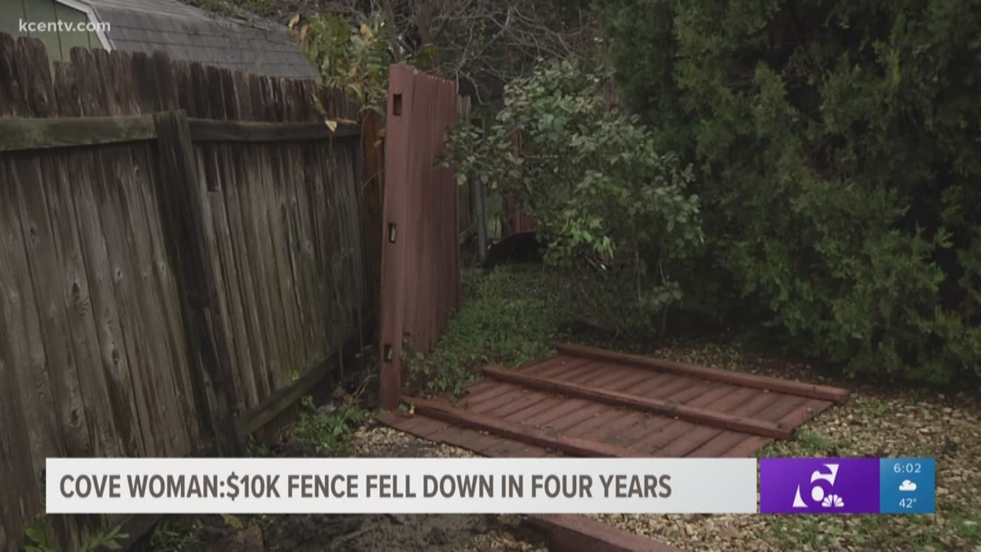 Cove Woman: $10k fence fell down in four years