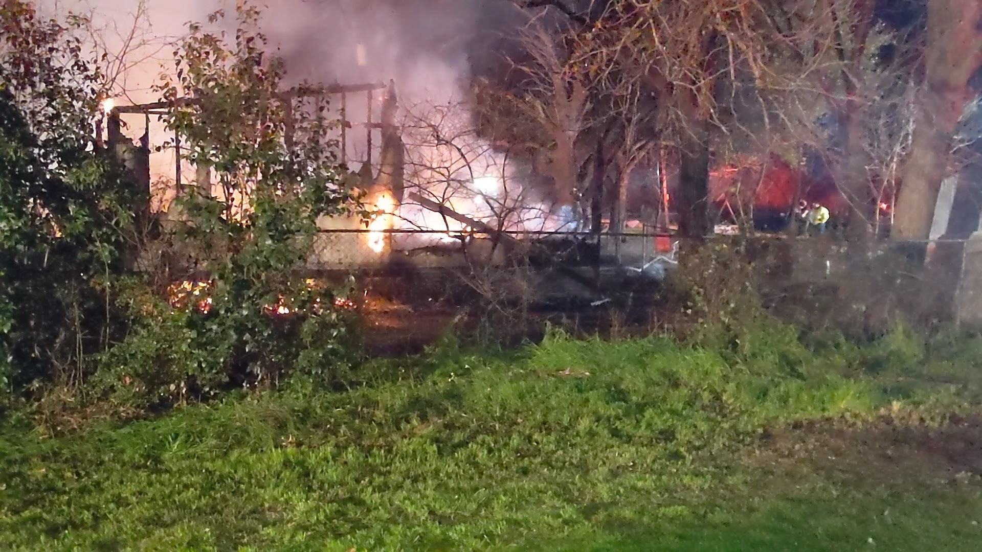 Overnight fire destroys mobile home in Little River-Academy