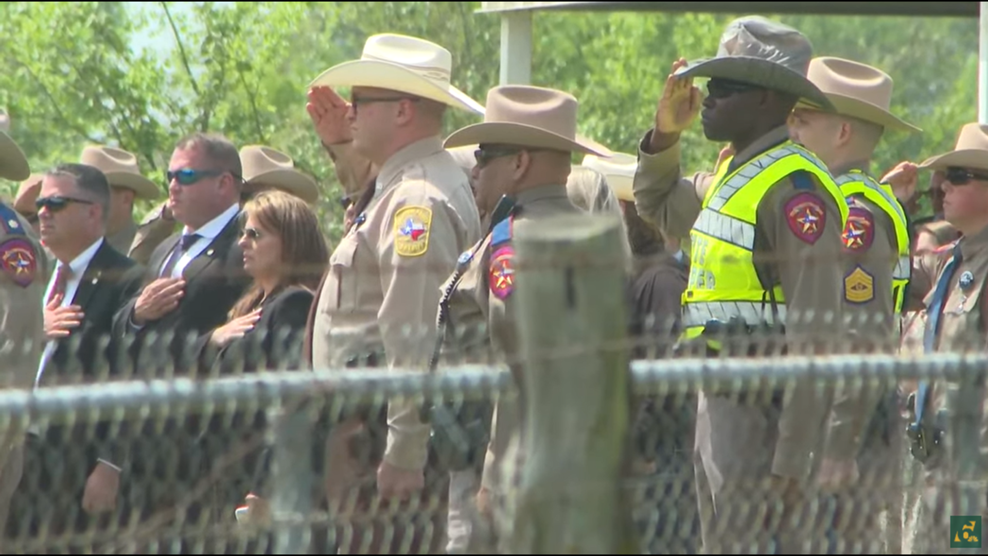 About 1,000 law enforcement vehicles escorted Walker's body to LaSalle Cemetery on FM 1953 where he will be laid to rest, DPS told 6 News.