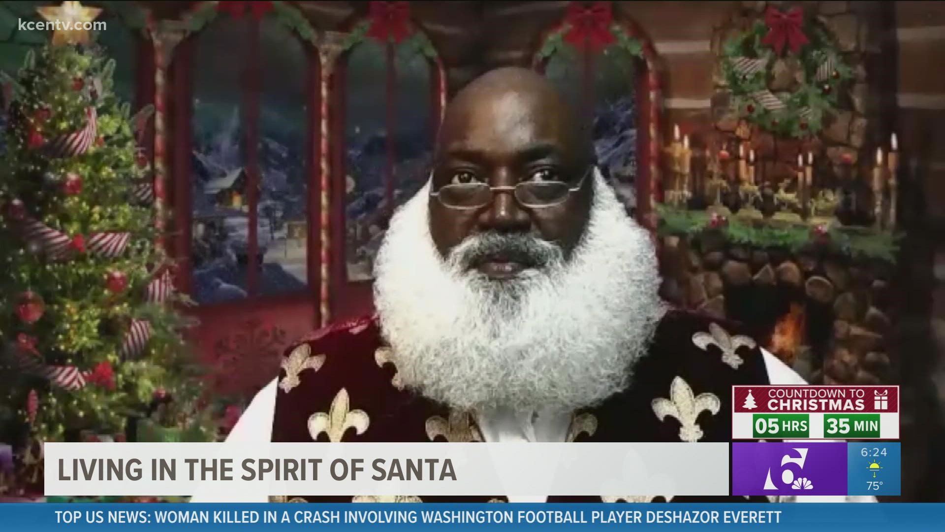 Here is a Christmas story how one Atlanta Santa Claus is spreading the spirit of Christmas to everyone he meets.