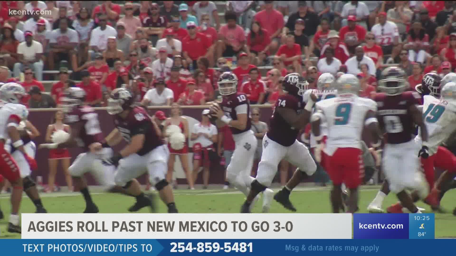 Highlights of Texas A&M's Saturday victory over New Mexico
