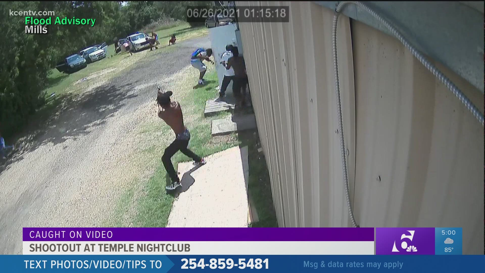Temple PD released surveillance video of the shooting outside Club Paradise June 26