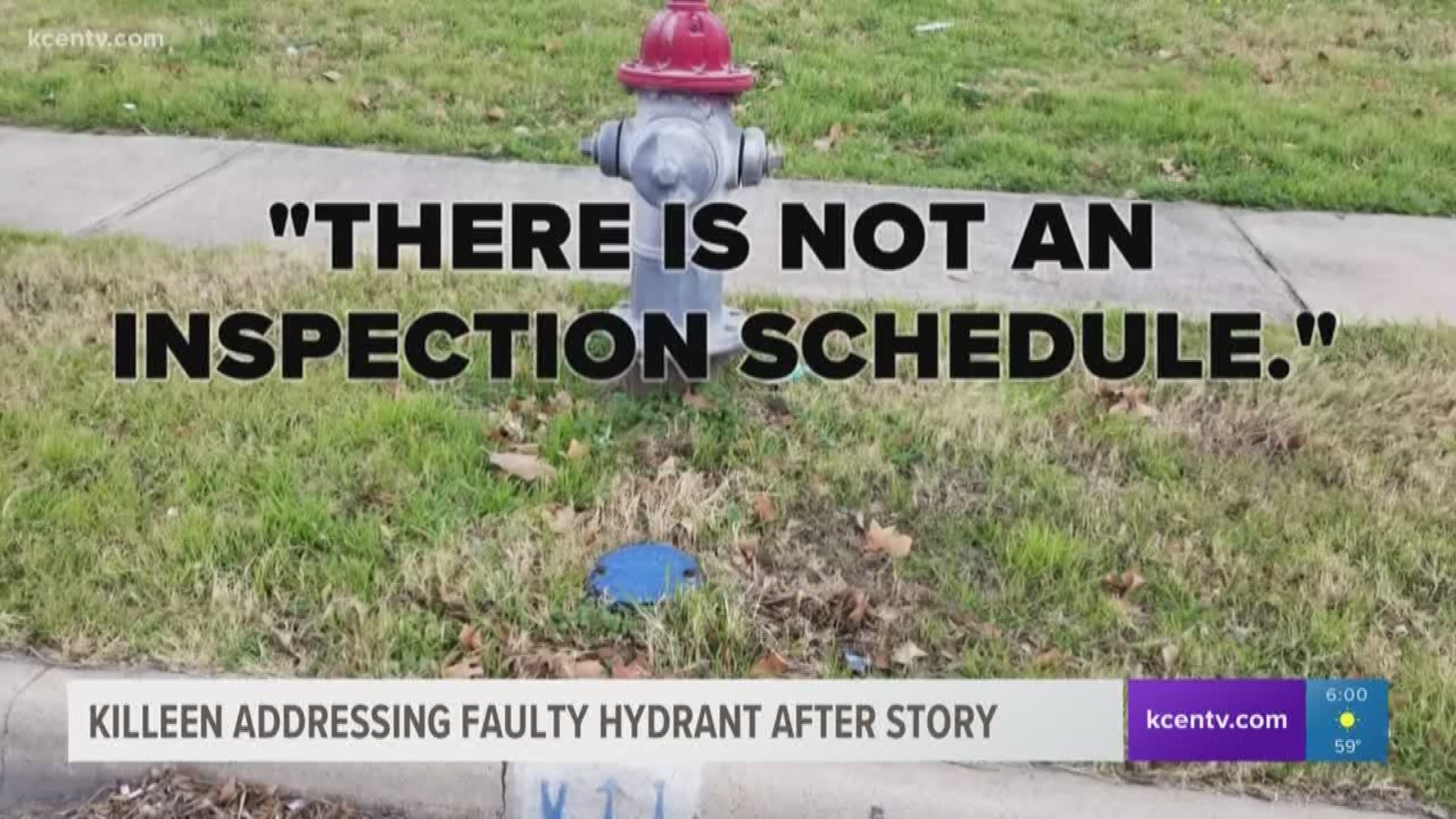 A day after KCEN Channel 6 investigated a faulty fire hydrant issue in a Killeen neighborhood and took inventory of seemingly faulty hydrants, a city of Killeen crew was seen working on one of the broken down pumps.