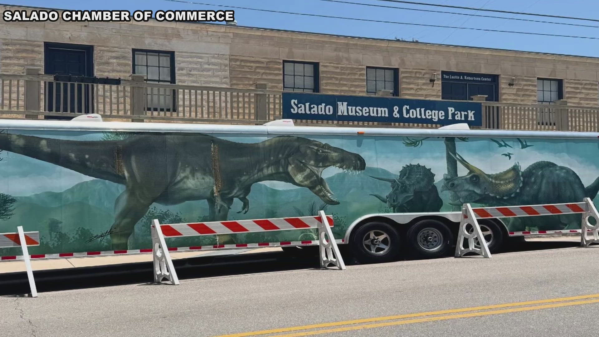 The Dinosaur George Traveling Museum will stop in Salado for one day only.