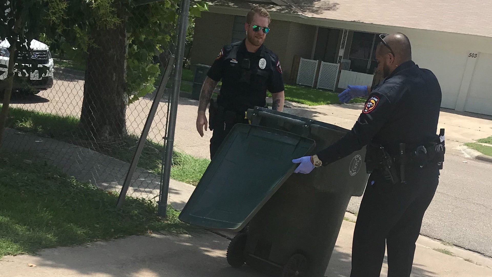Over the 4th of July weekend Cristal Bowdler and her sister found two dead dogs inside their trash can outside of their Killeen home.