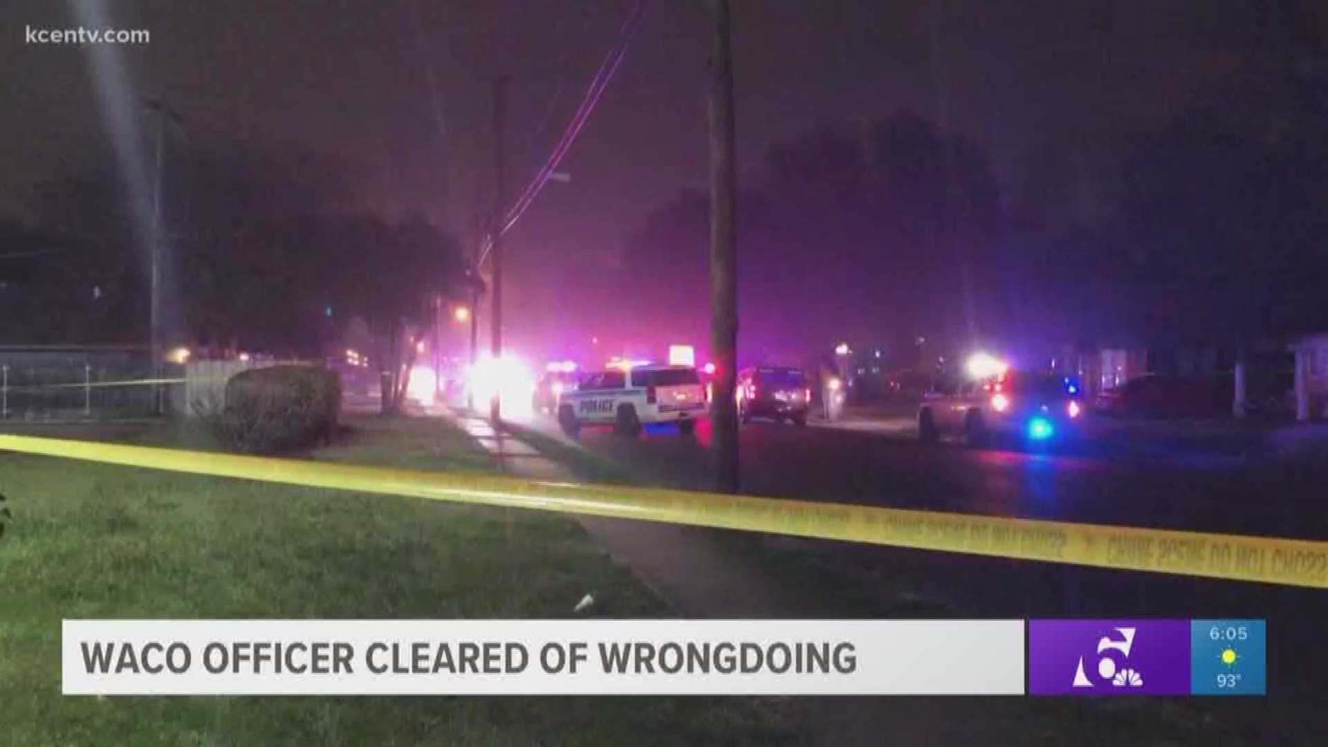 A McLennan County grand jury cleared a Waco officer who shot a suspect when he would not stop stabbing a victim despite the officer's command, according to Waco police.