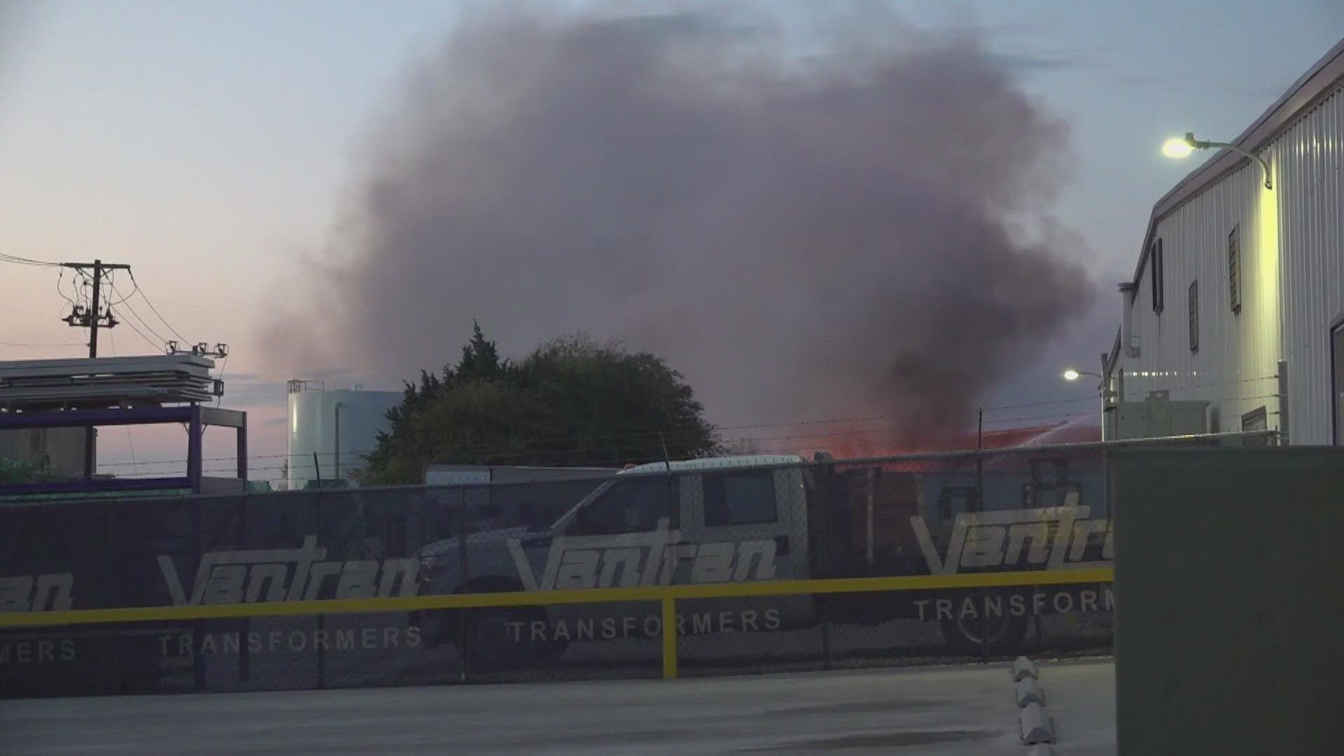 12 hours later, the massive fire at Waco's Sunbright Recycling is out. The Waco Fire Department continue to clean up the area.