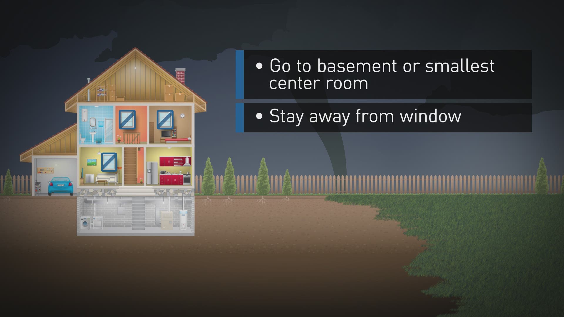 When taking shelter from a tornado, should you have at least one or two windows open to release pressure inside your home? Chris Rogers finds the answer to keep you safe this storm season.