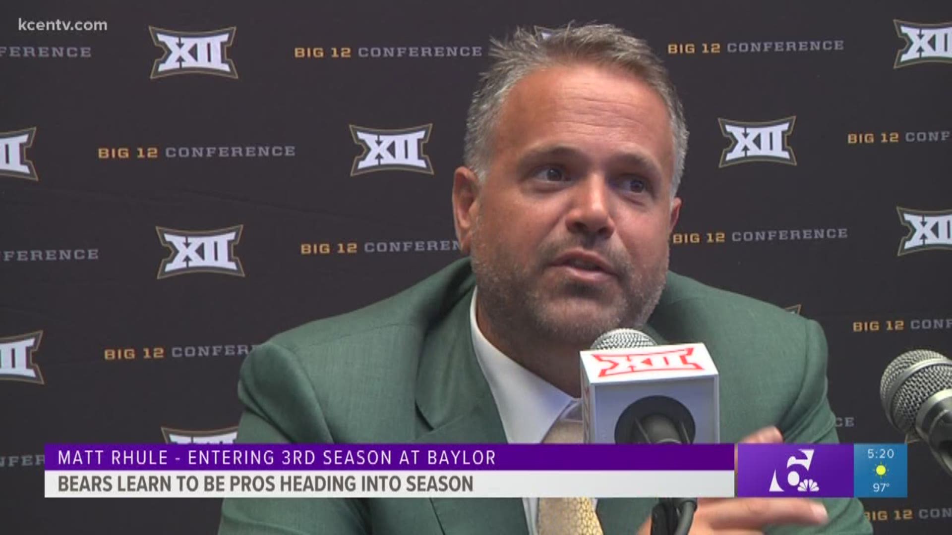 Coach Matt Rhule took the senior Bears to Philadelphia to meet with folks in the NFL to talk about what it takes to become professional football players.