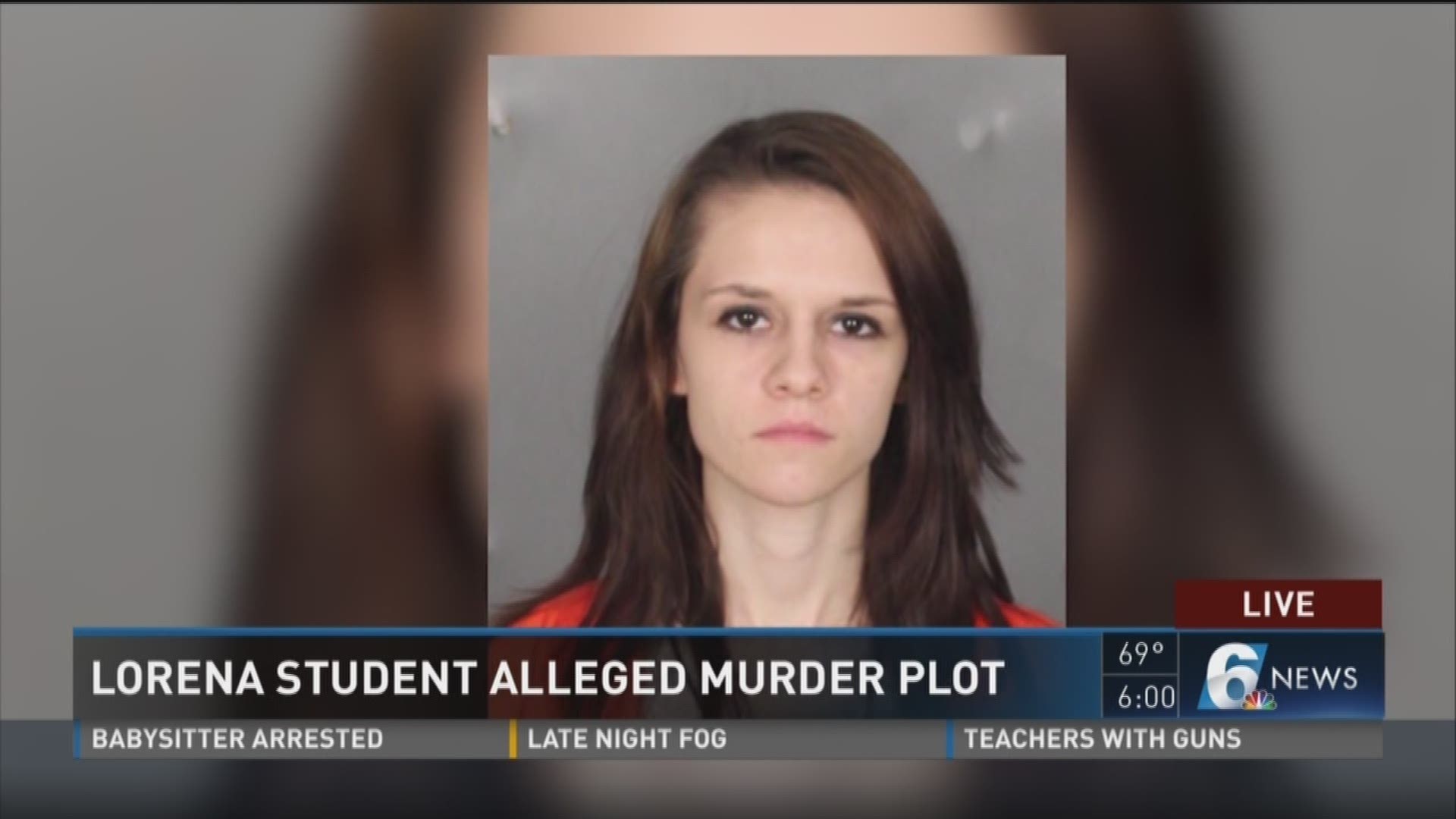 A Lorena high schooler is facing a terroristic threatening charge tonight after allegedly discussing ways to kill her school's assistant principal.